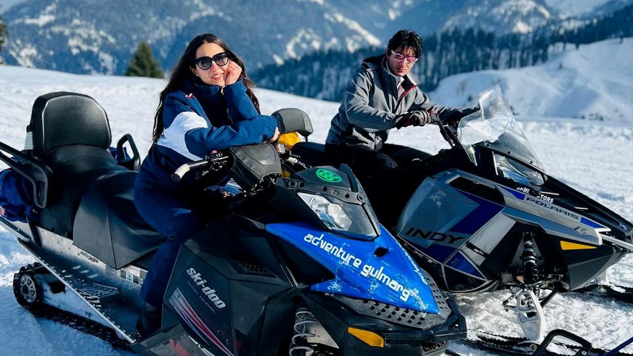 Sara Ali Khan, Ibrahim Ali Khan set sibling goals in breathtaking pics from Kashmir 