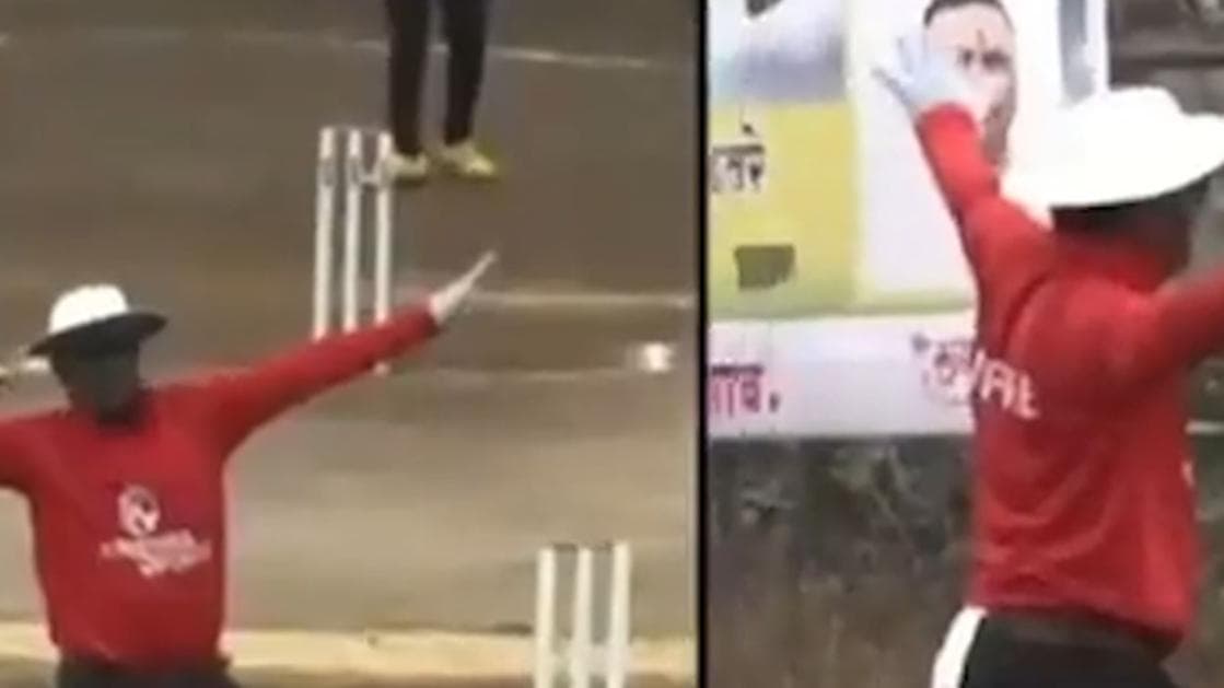 Crazy! This umpire has caught the attention of the Internet 