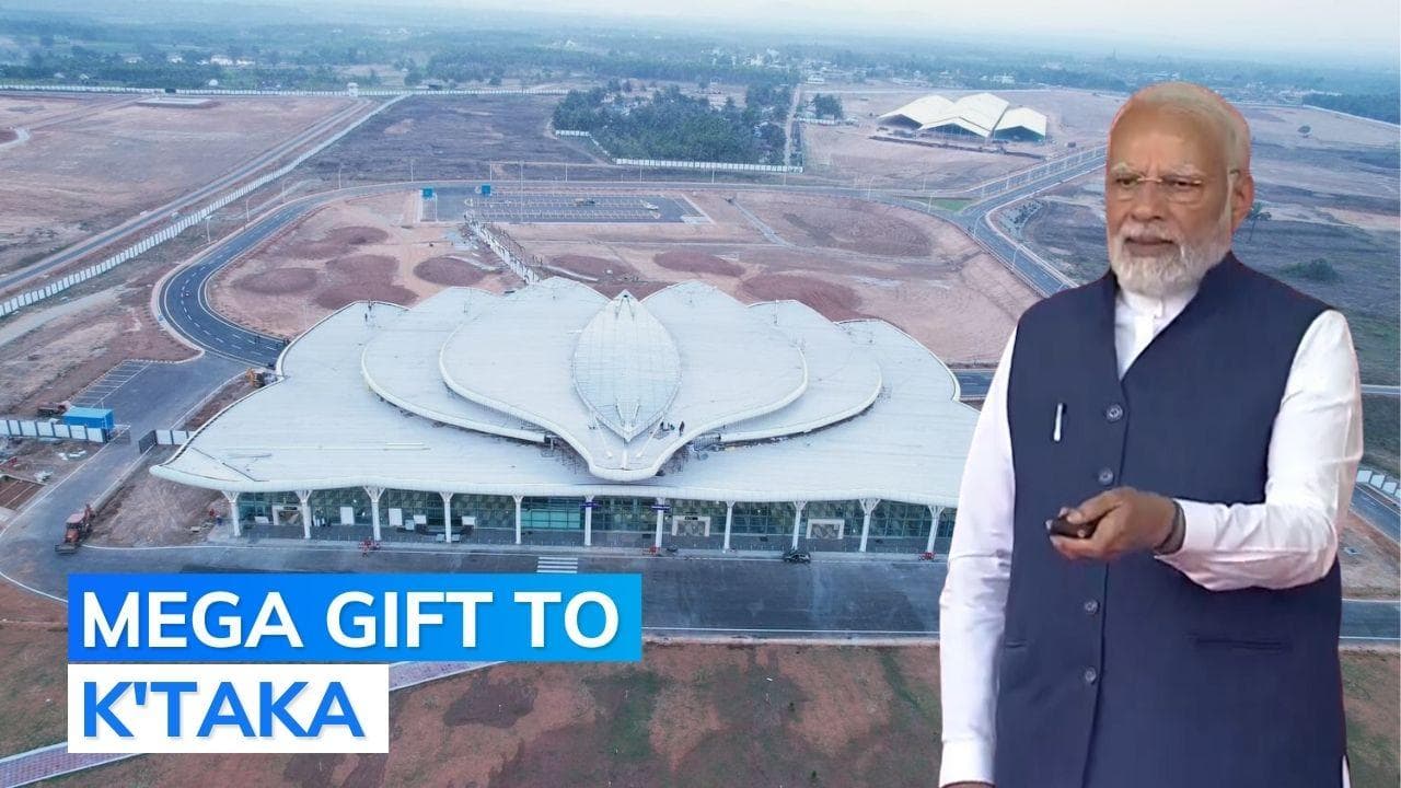 In poll-bound Karnataka, PM Modi inaugurates Shivamogga Airport