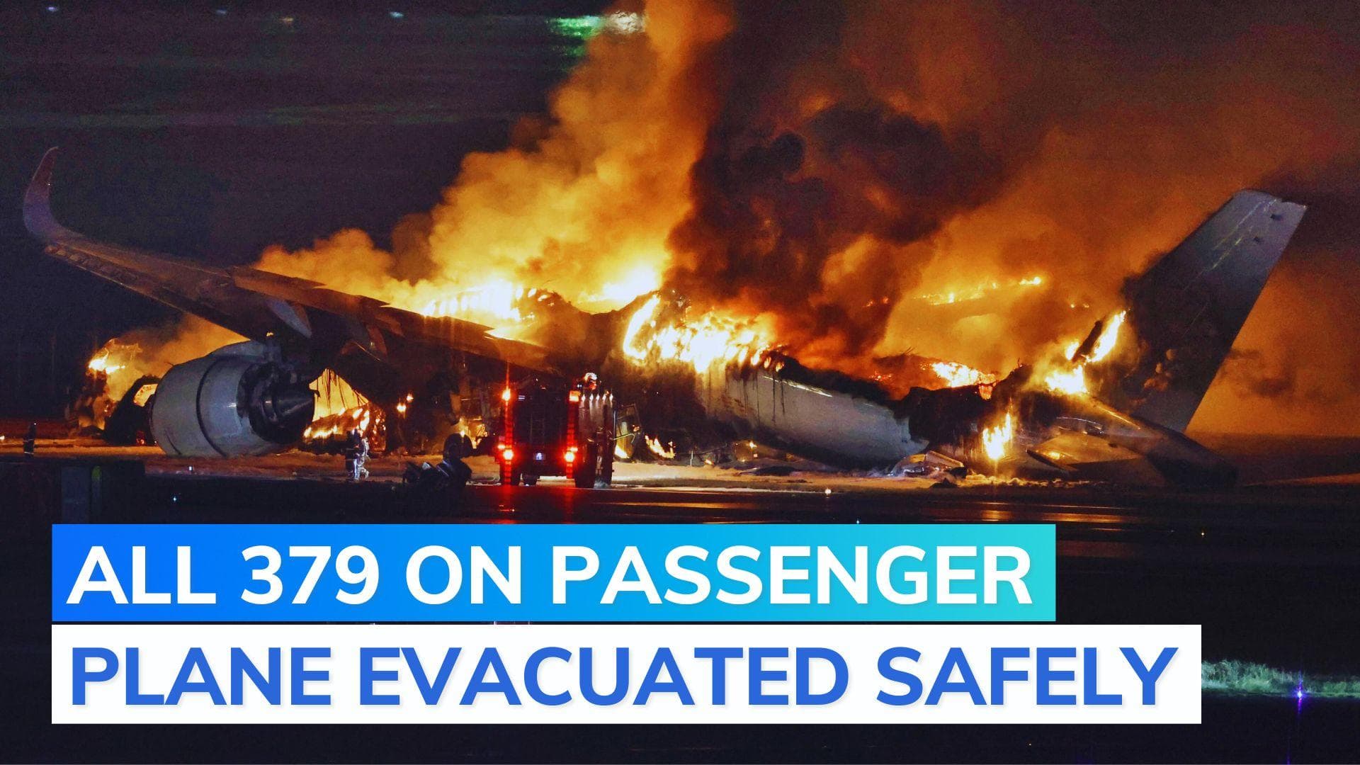 5 dead after passenger plane collides with coast guard aircraft at Japan airport: report