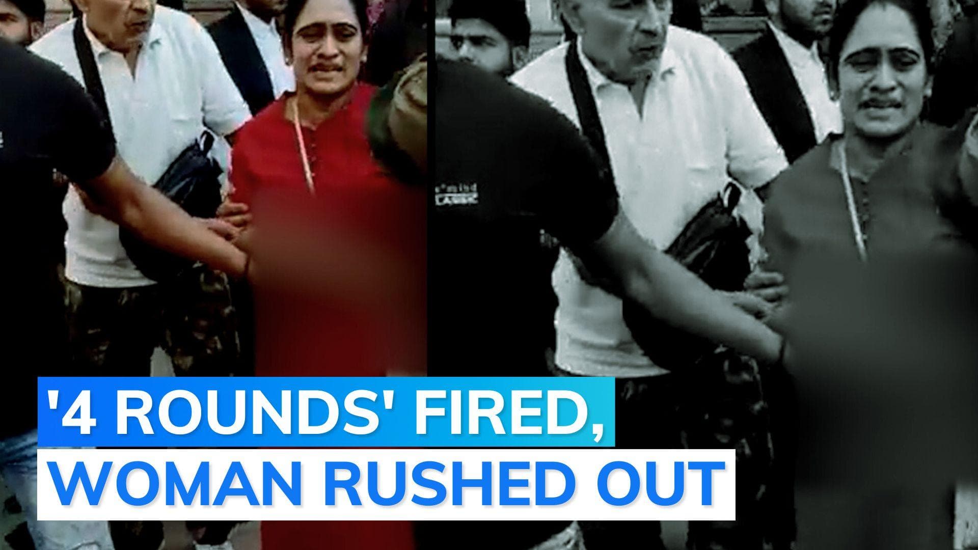 On cam: woman shot in Delhi court