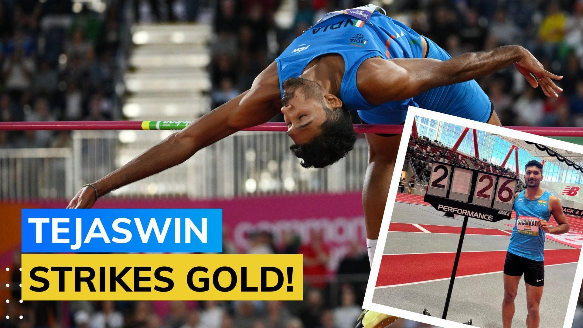 High Jumper Tejaswin Shankar wins Indoor Grand Prix title in Boston