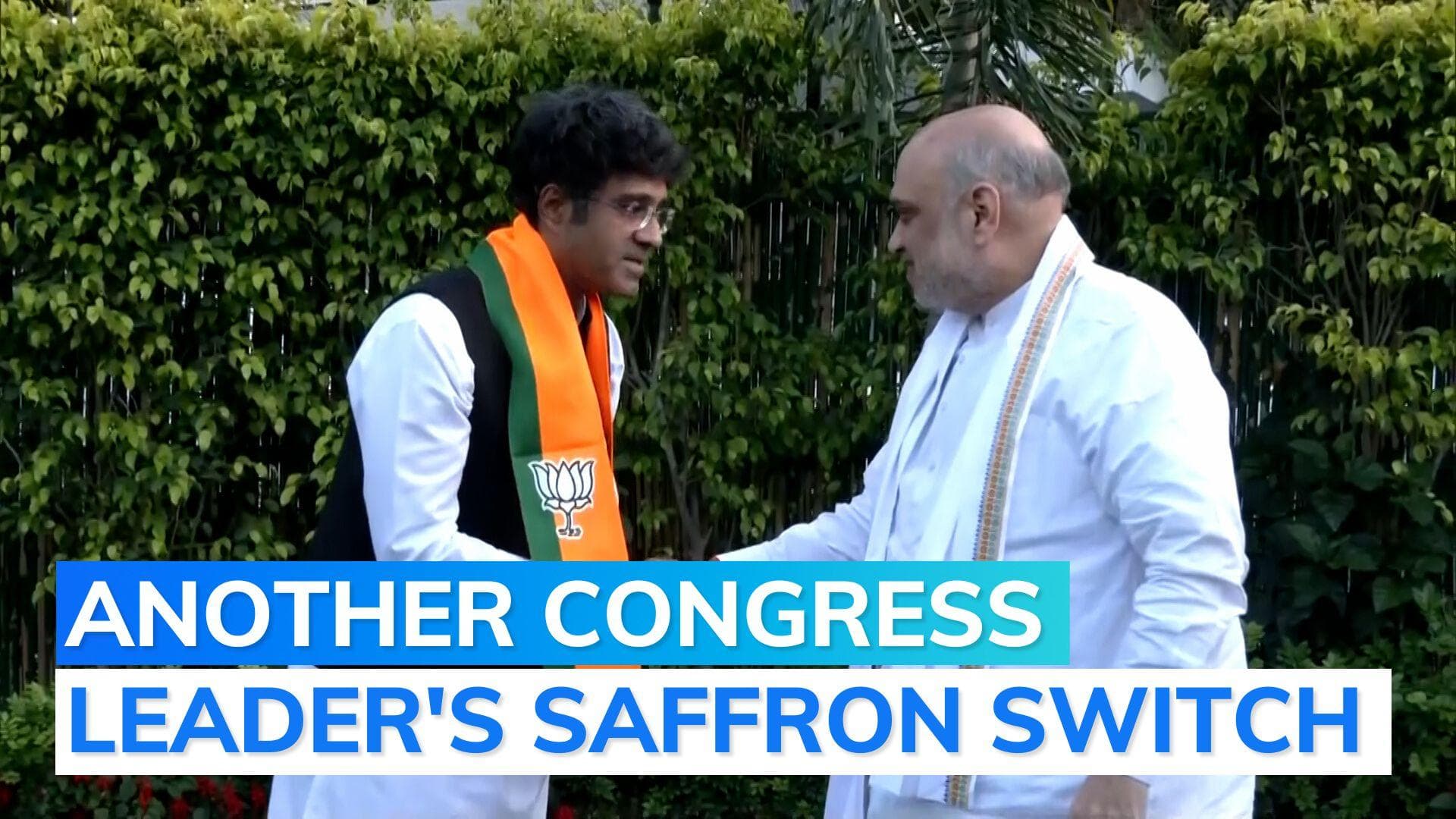 CR Kesavan, great-grandson of C Rajagopalachari meets Amit Shah after joining BJP