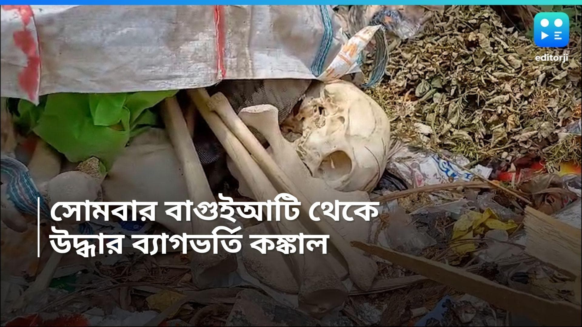 Baguiati News: বাগুইআটির জর্দাবাগান এলাকা থেকে উদ্ধার, ব্যাগভর্তি মাথার খুলি, কঙ্কাল 