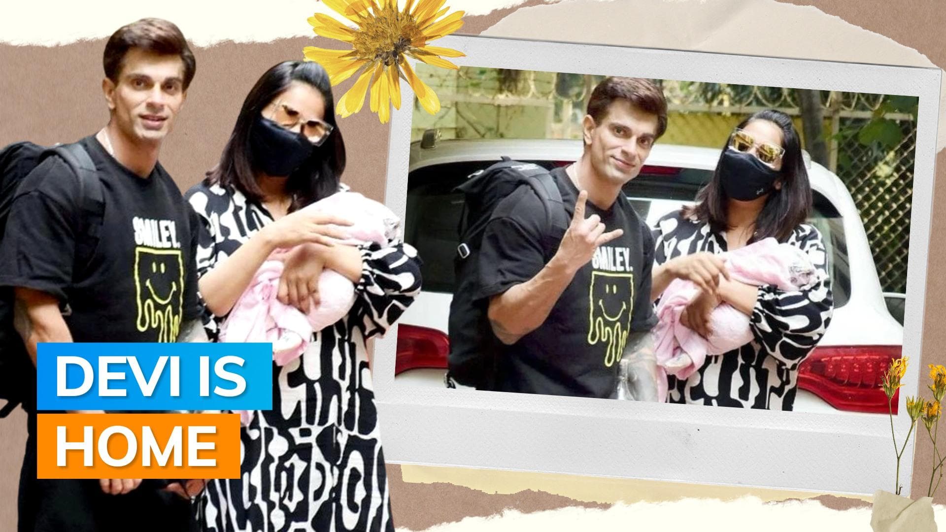 Bipasha Basu, Karan Singh Grover bring baby girl home, shutterbugs capture the moment