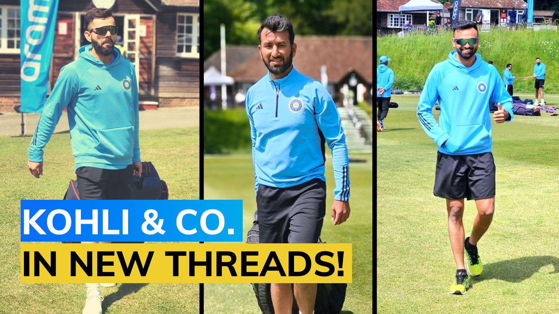 WTC final: Virat Kohli and Cheteshwar Pujara don new Team India kit
