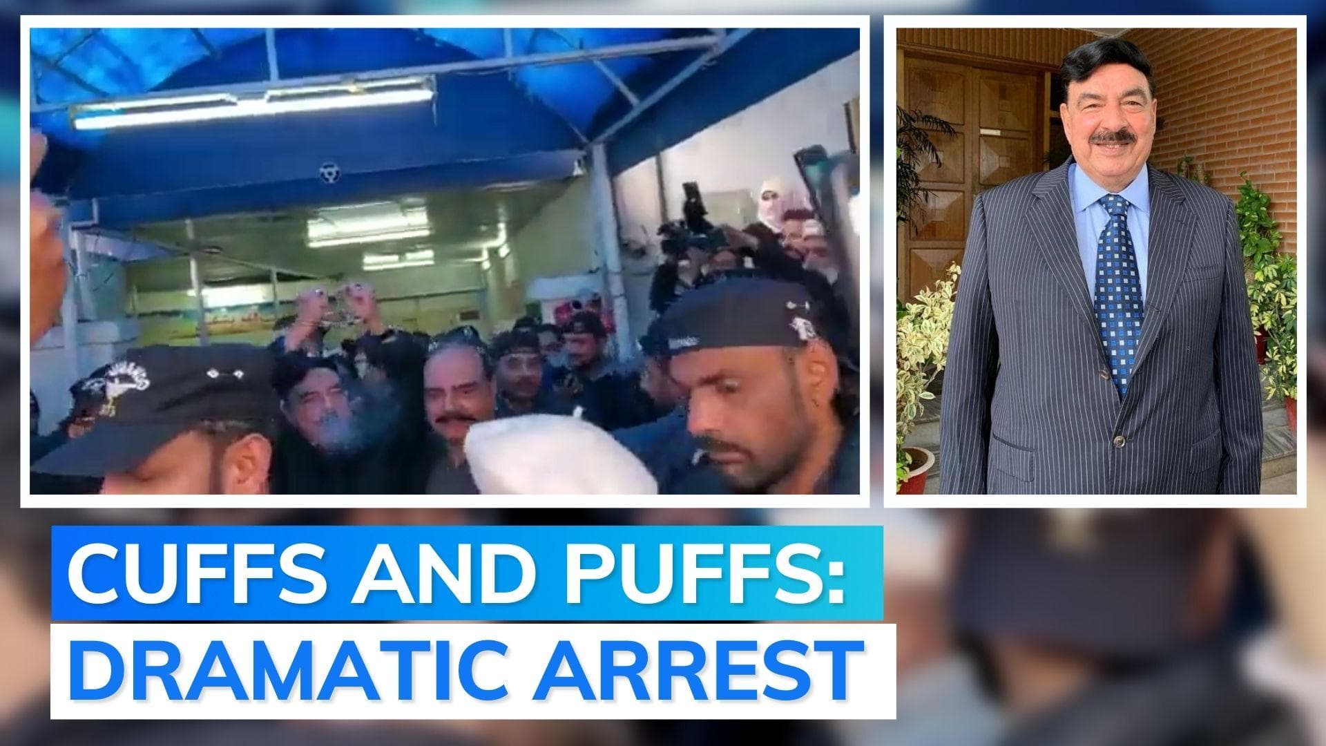 Watch: during arrest, Pakistan ex-minister smokes cigar amid trouble over 'plot to kill Imran Khan' claim