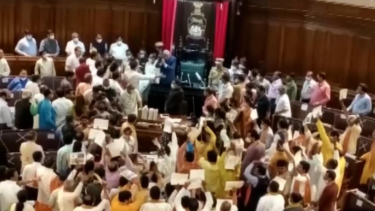 Watch: Chaos inside Bengal Assembly; 'Governor attacked' claims BJP; TMC slams Opposition party