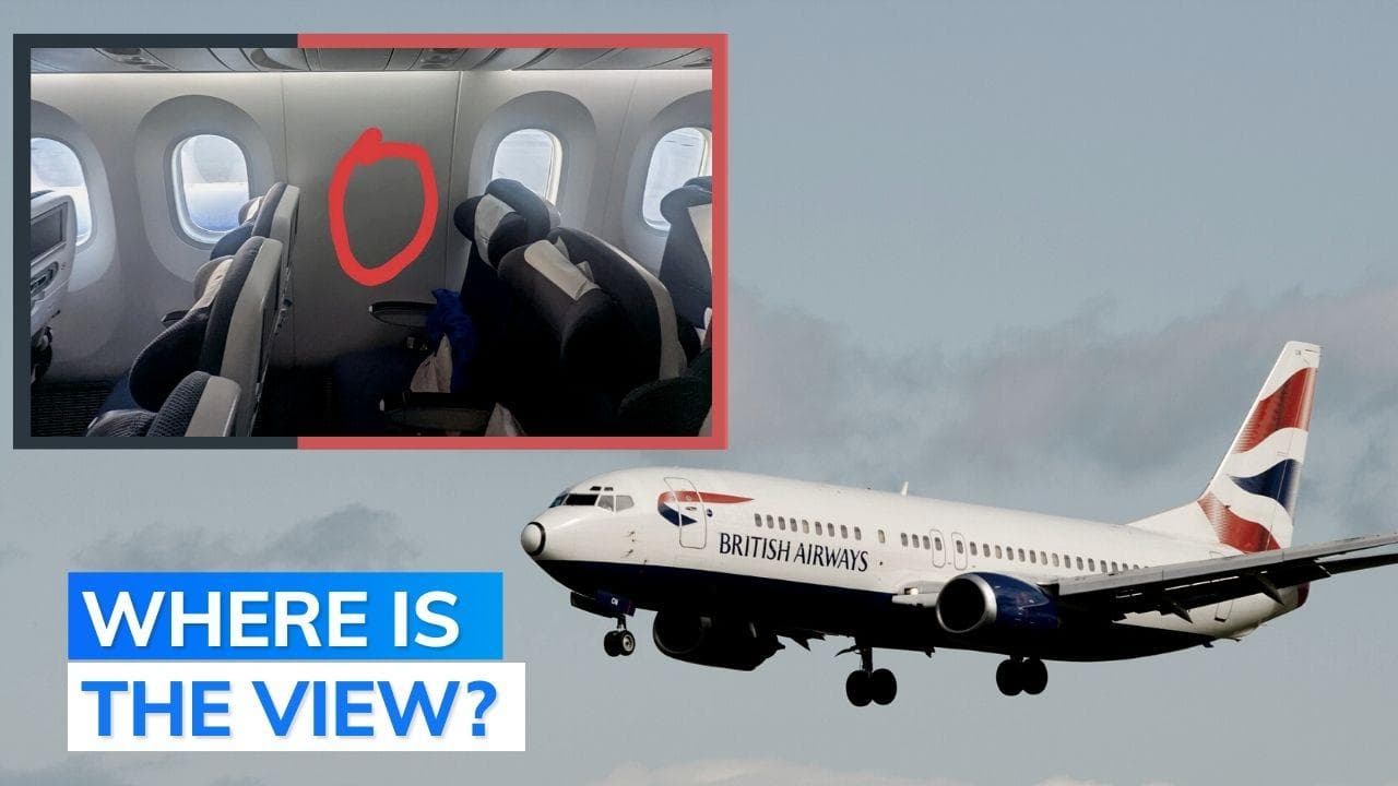Watch: passenger gets 'windowless' seat even after booking a window seat 