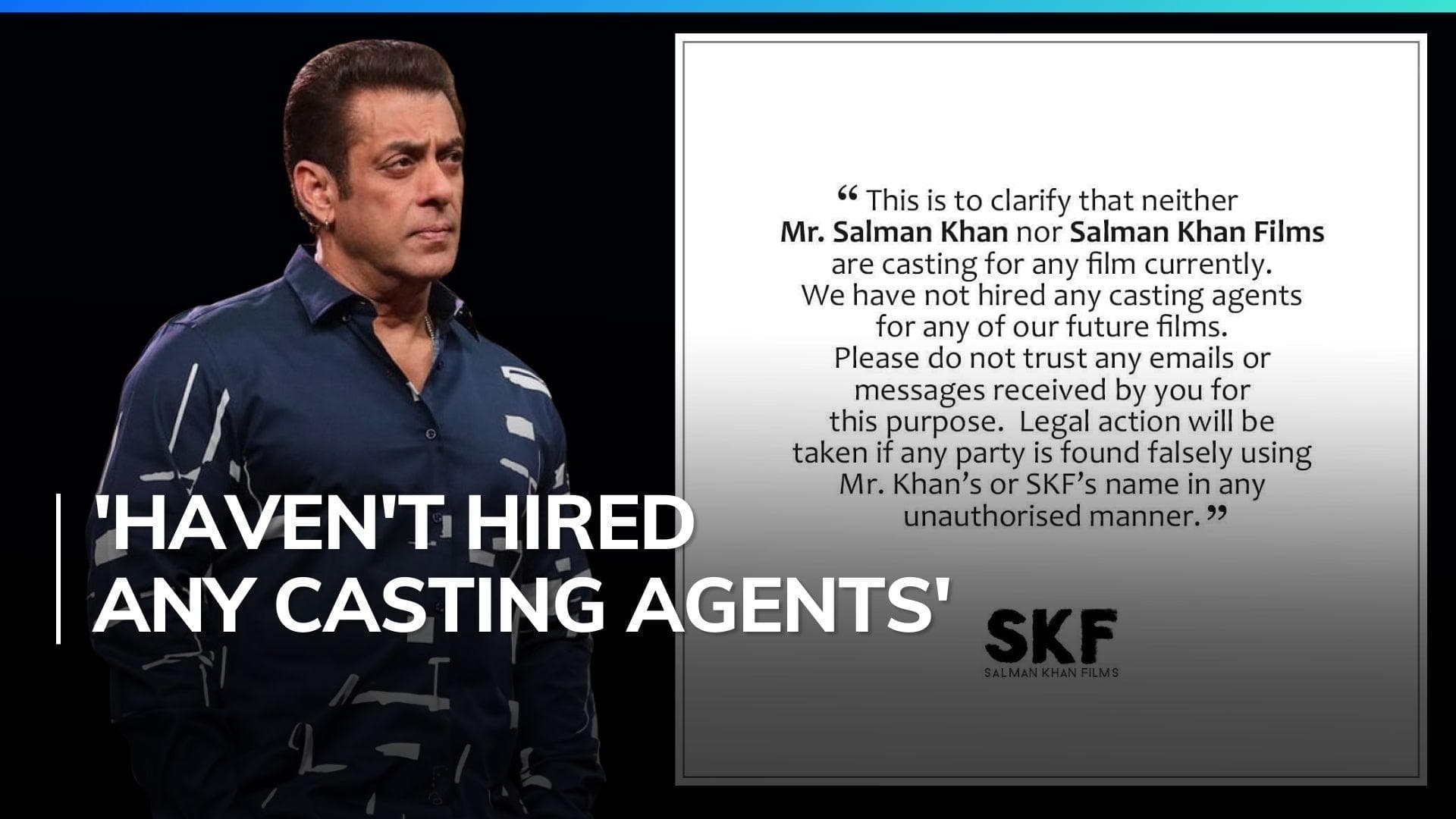 Salman Khan's production house issues notice regarding fraudulent casting calls: 'Will take legal action'