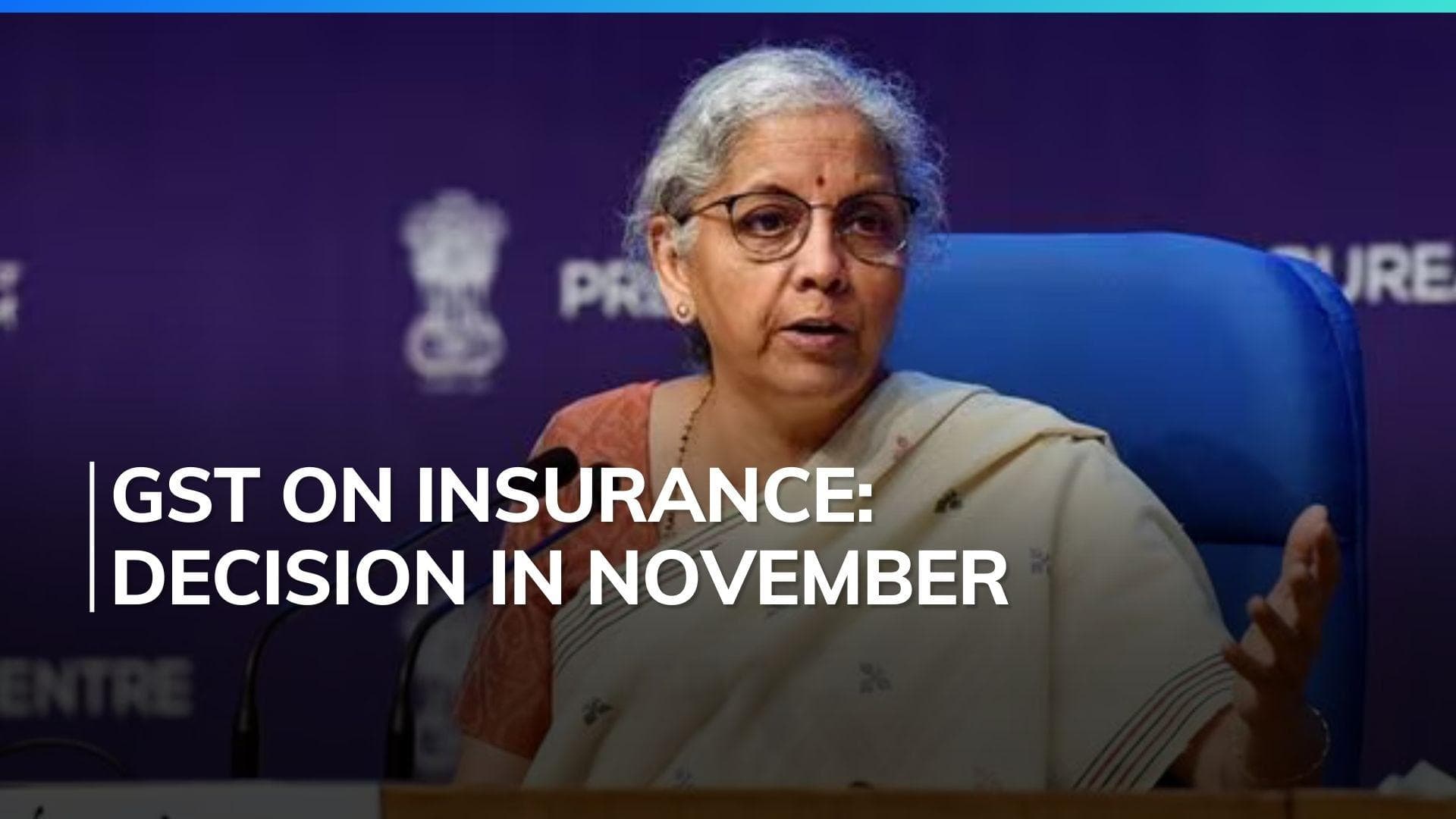 GST On Insurance: Decision To Be Taken At GST Council's November Meet Says FM