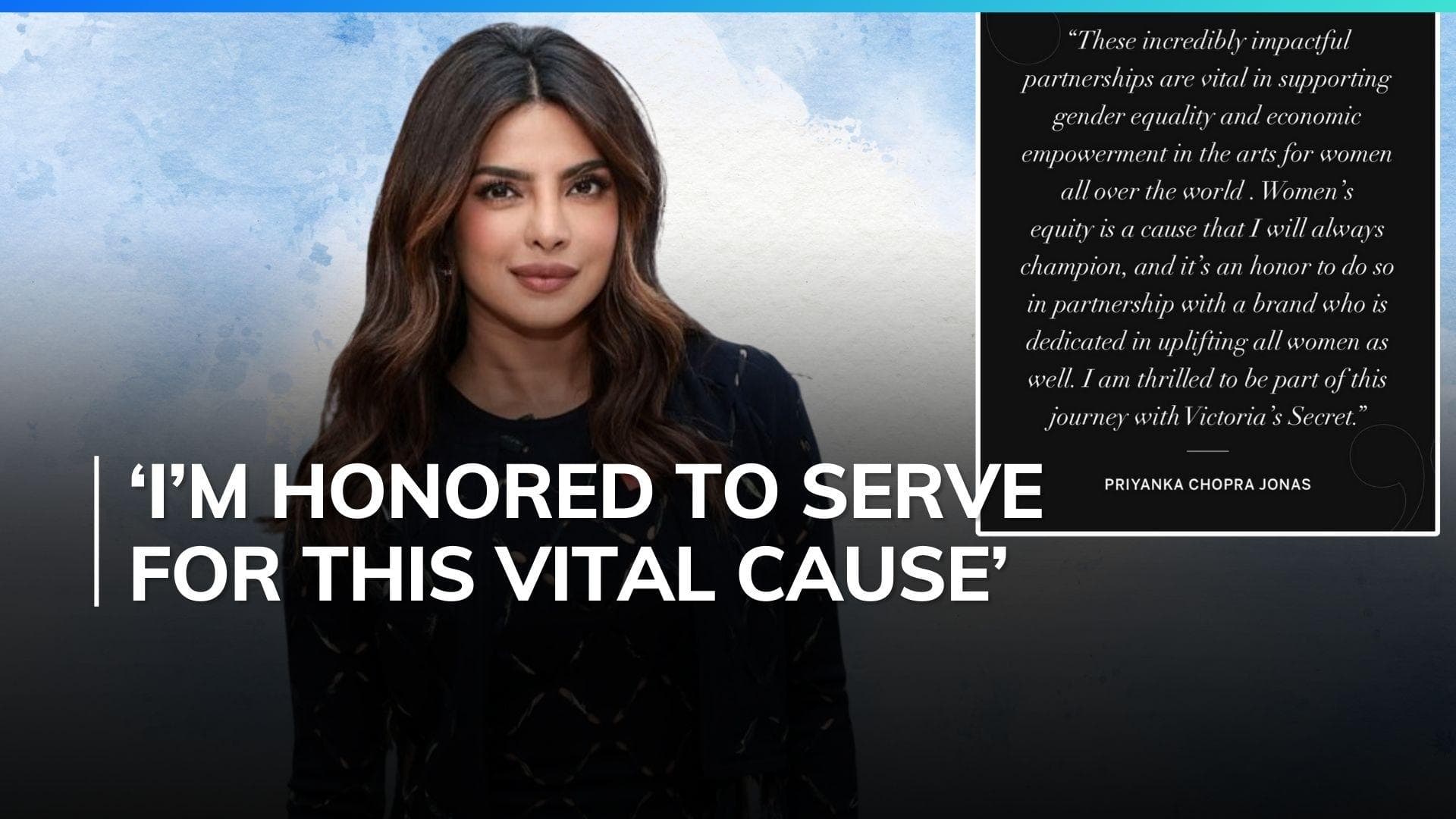 Priyanka Chopra Jonas partners with Victoria’s Secret for gender equality and women's upliftment