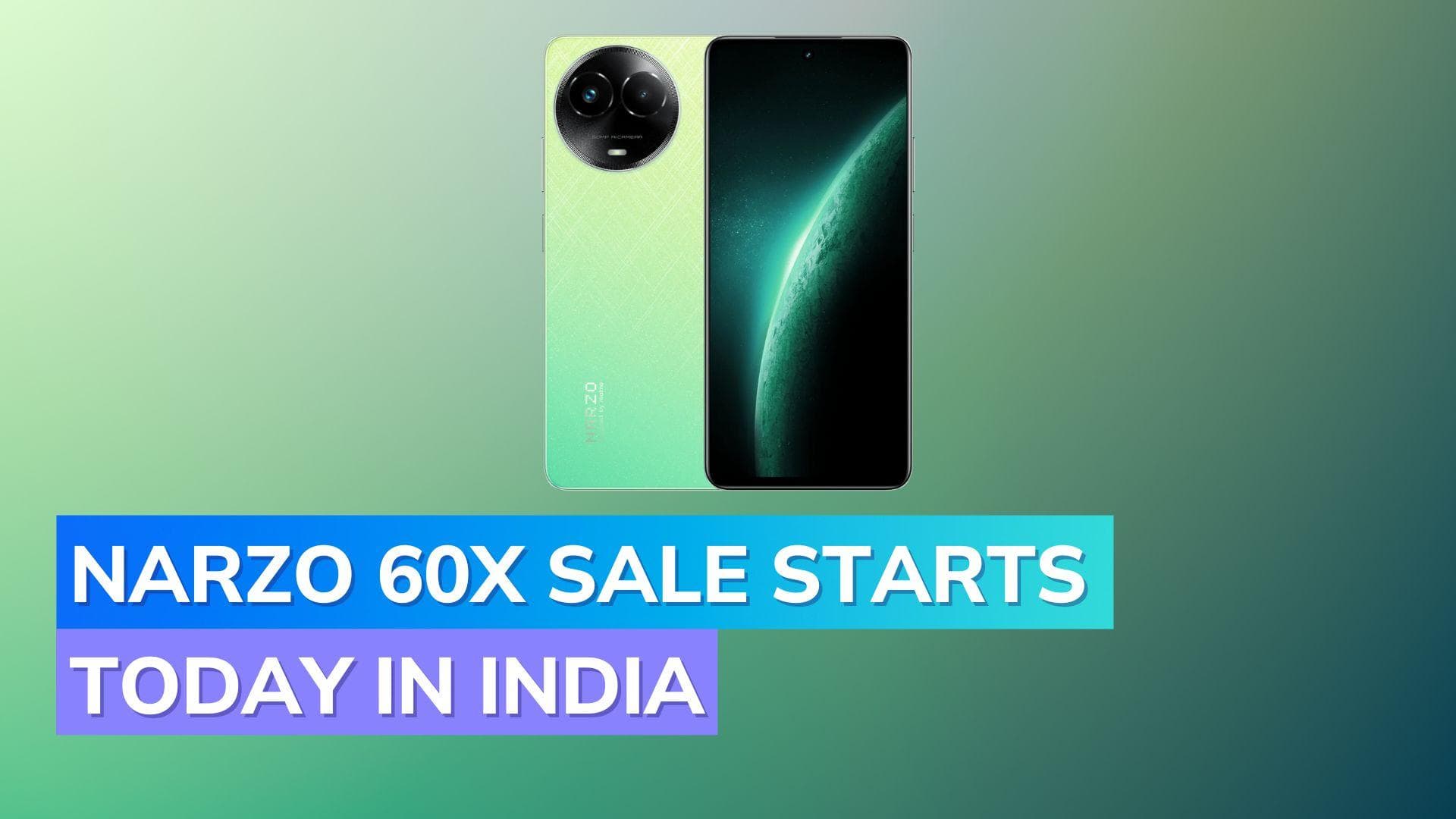 Realme Narzo 60x 5G sale in India today: Check price, special offer, availability and specs