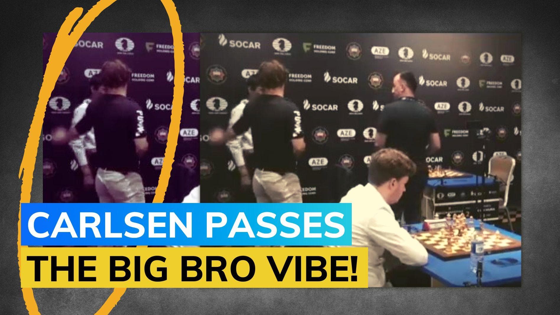 Watch- Magnus Carlsen's sweet gesture towards R Praggnanadha is winning hearts