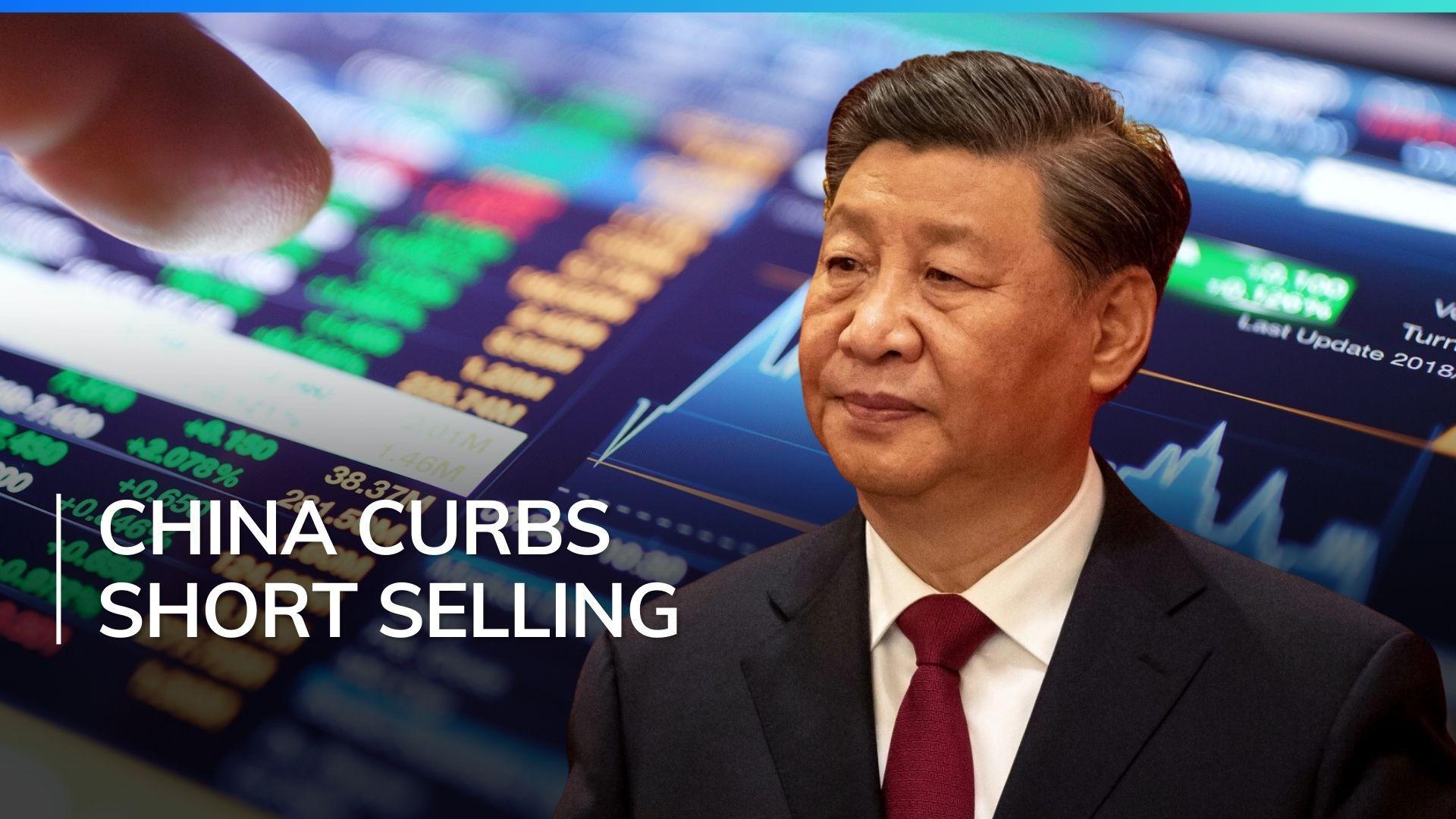 China attempts to curb stock market plunge with short selling crackdown