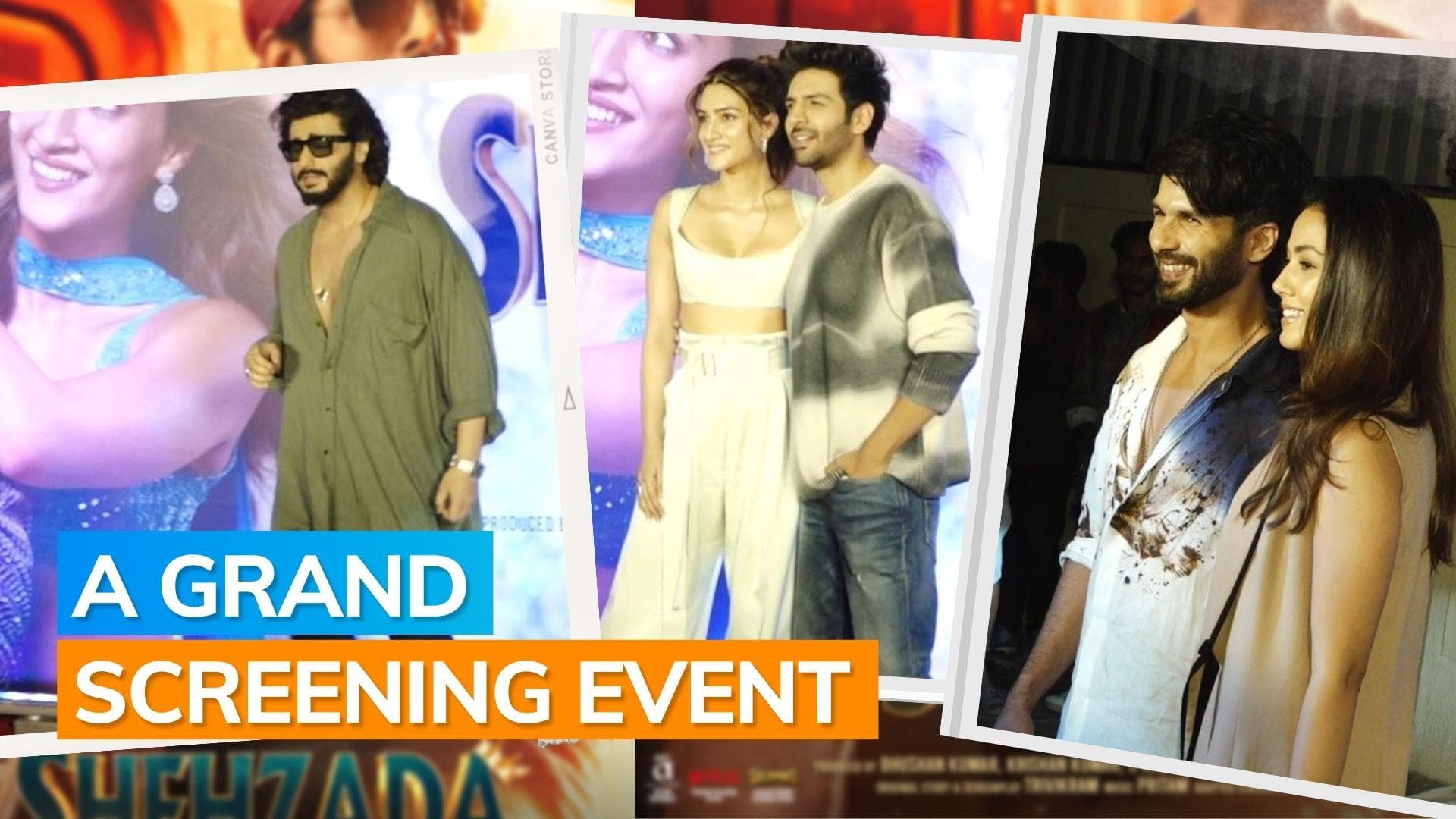 ‘Shehzada’ screening: Kartik Aaryan, Kriti Sanon, Shahid Kapoor-Mira Rajput, Varun Dhawan attend