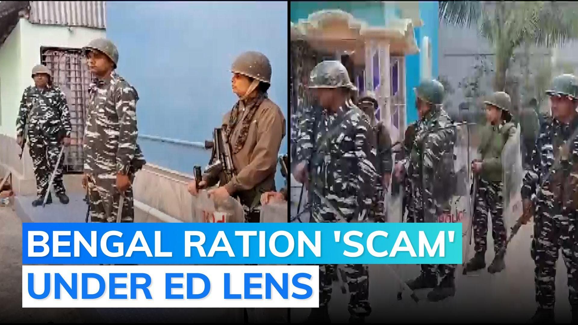 ED raids TMC leader Shahjahan Sheikh's home days after facing attack