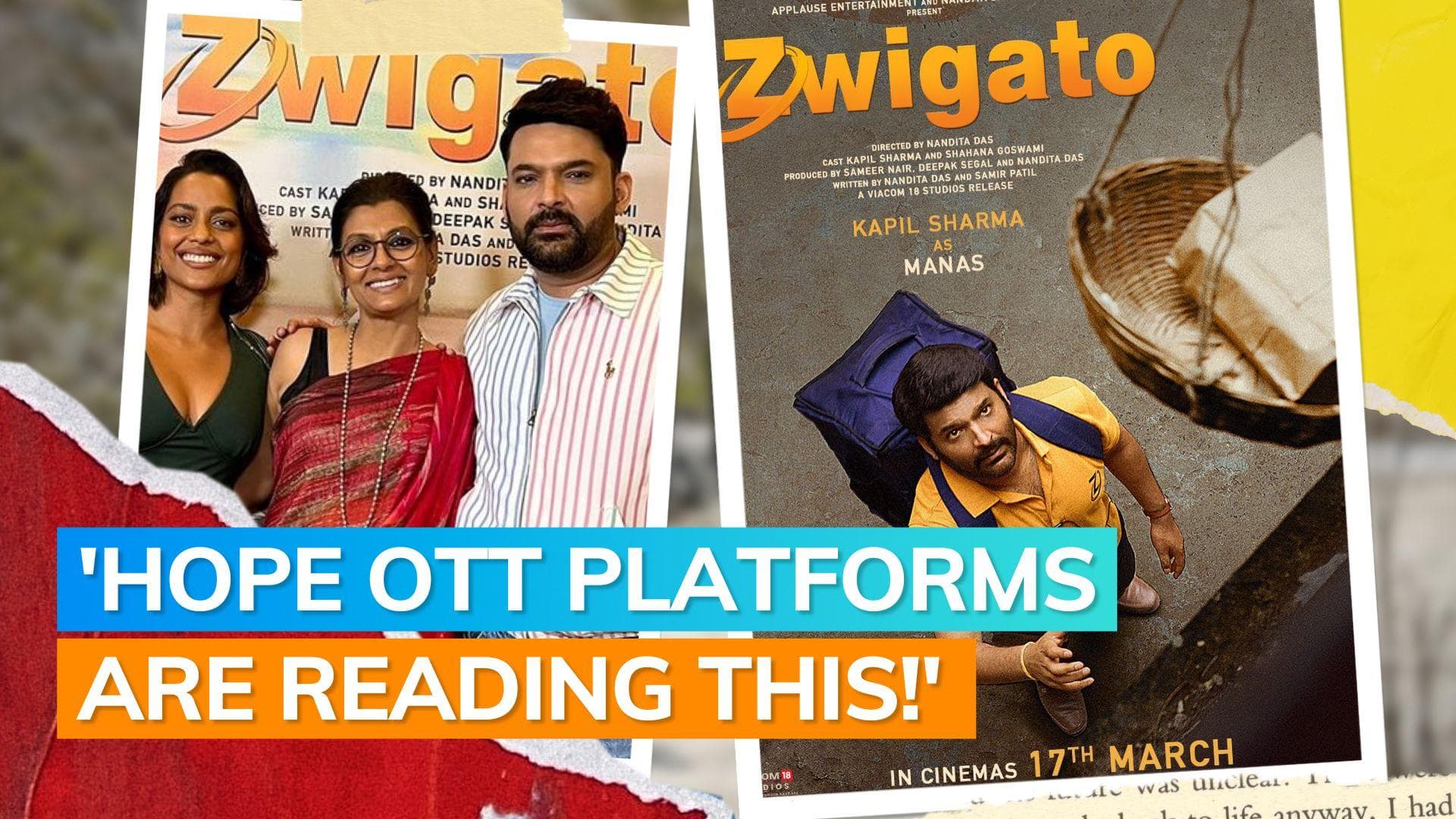 ‘Zwigato’: Kapil Sharma starrer earns a spot at Academy of Motion Picture library; Nandita Das reacts