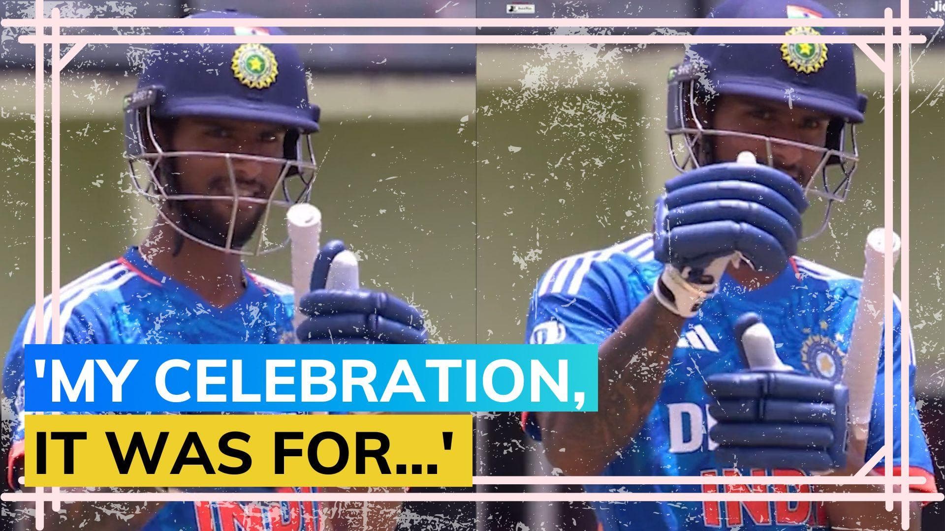 Tilak Varma's half-century celebration holds special meaning for the budding star | IND vs WI 