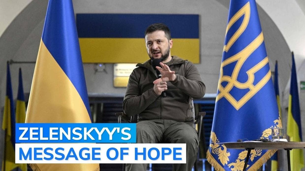On war anniversary eve, Zelenskyy says Ukraine 'will prevail'