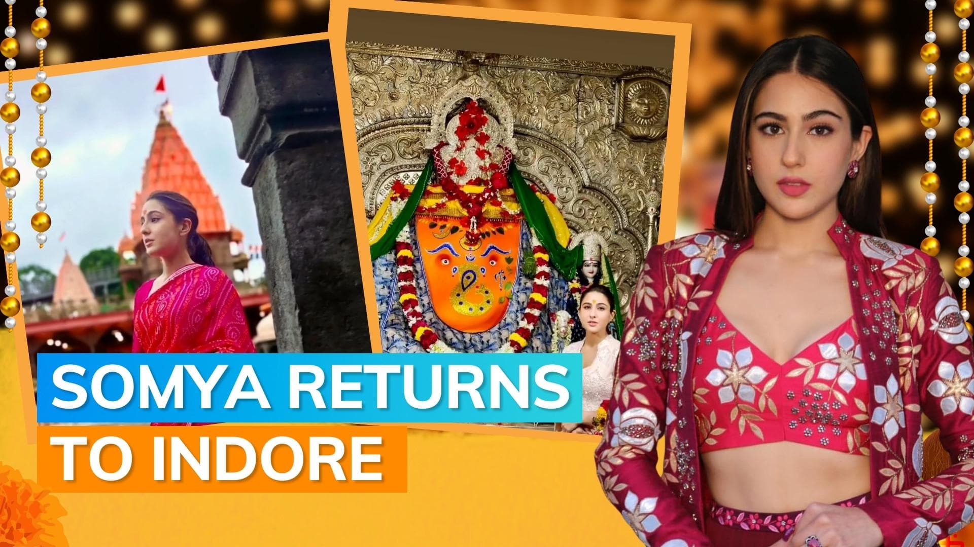 Sara Ali Khan seeks blessings at Indore's Khajrana Ganesh temple after 'Zara Hatke Zara Bachke's success