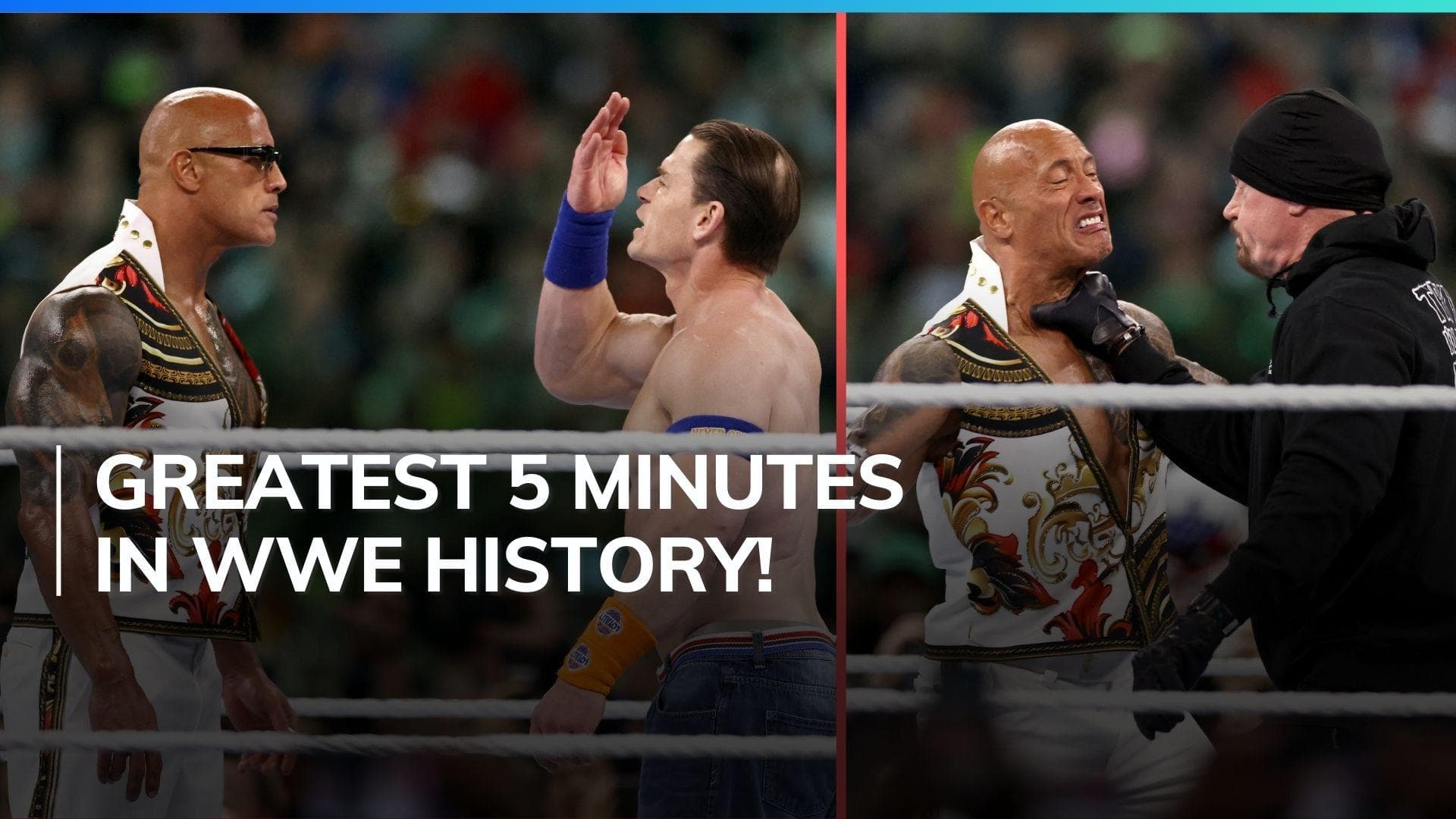 Watch! John Cena, The Rock and The Undertaker leave fans shocked during WWE WrestleMania 40