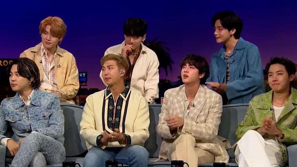 BTS ask James Corden 'Are you alright?' after he landed in hot soup with ARMY