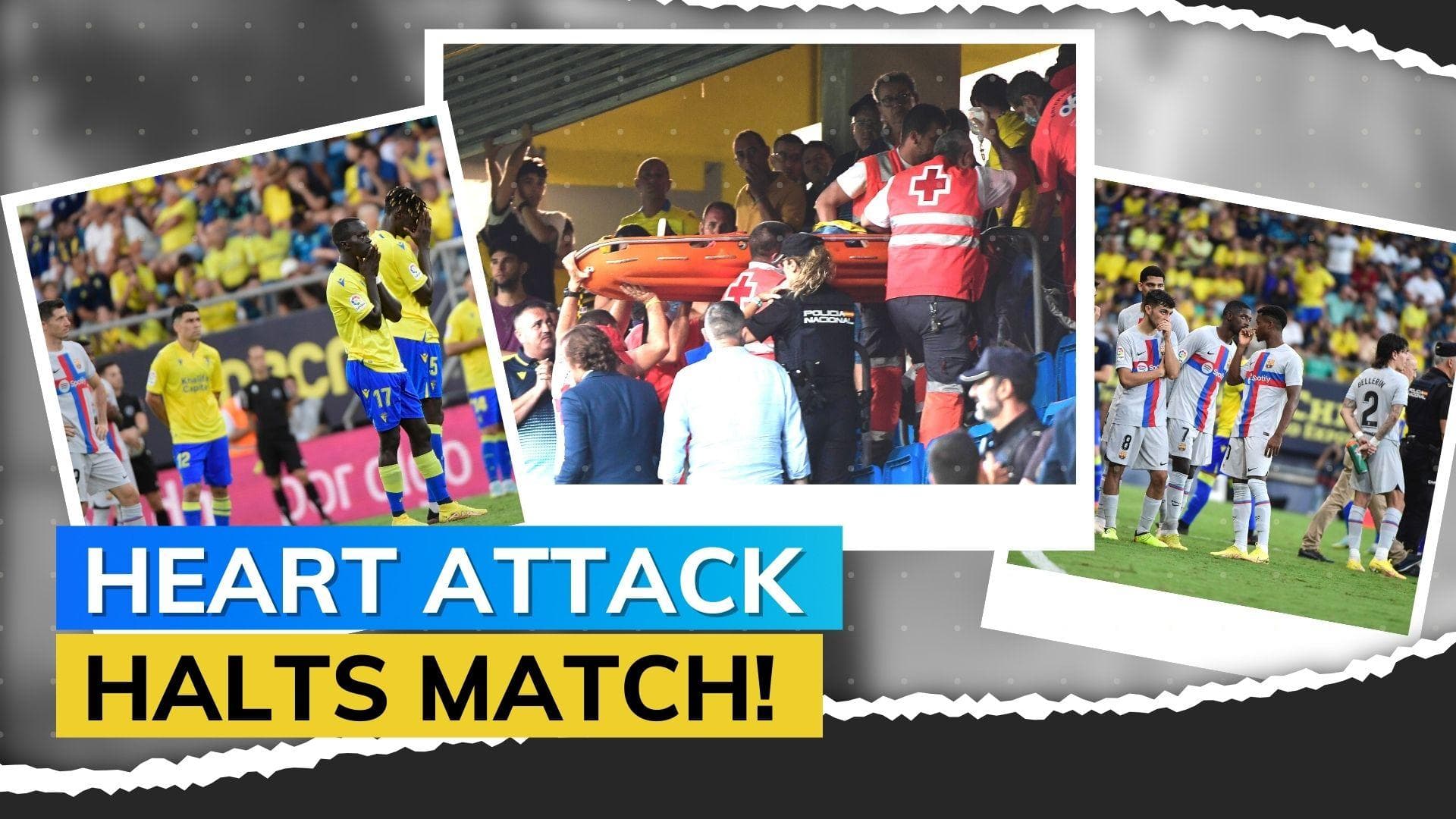 La Liga: Barcelona's game vs Cadiz paused after a fan suffered heart attack