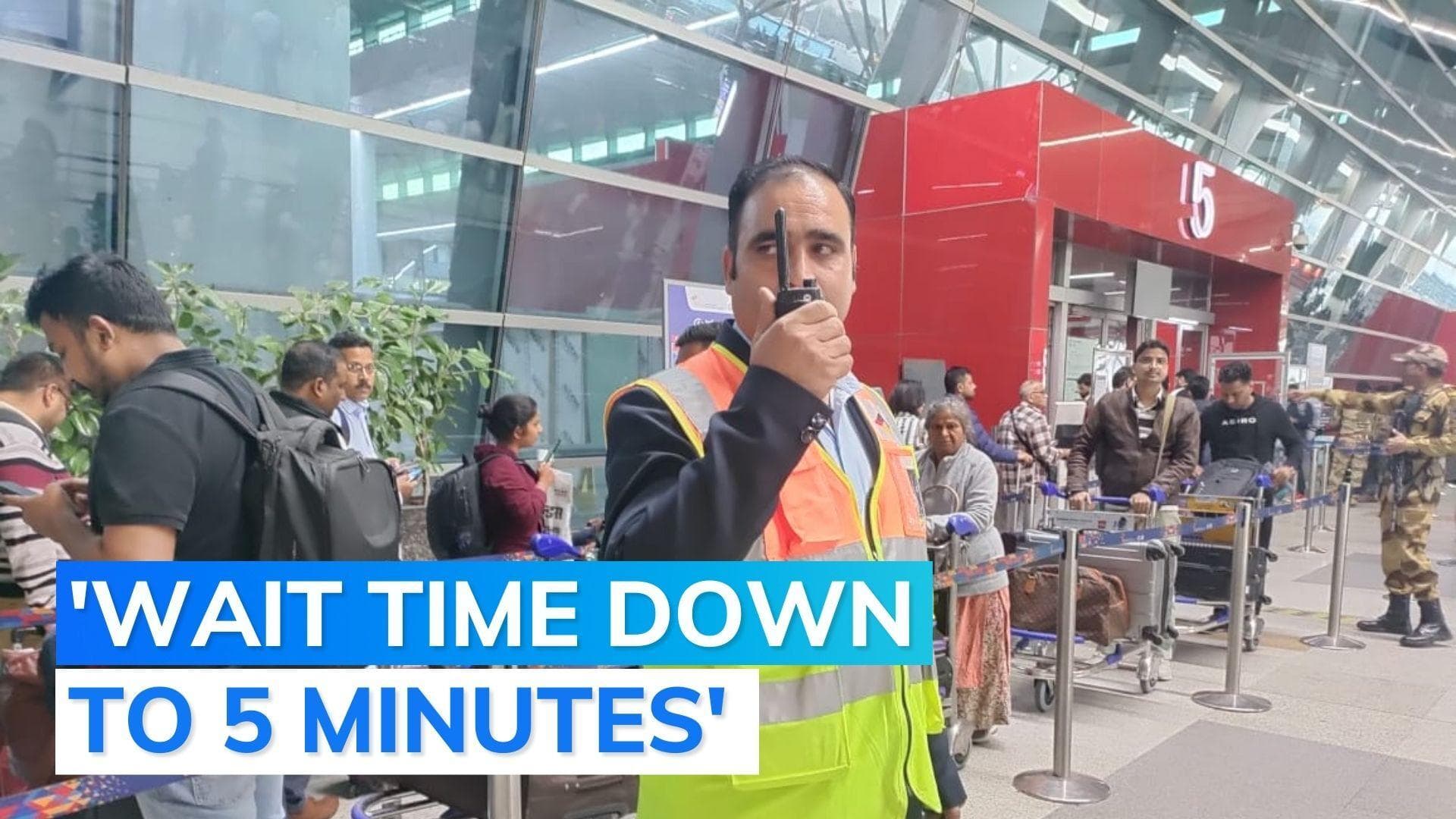 Delhi airport congestion: Govt says situation resolved, waiting time reduced to 5 minutes