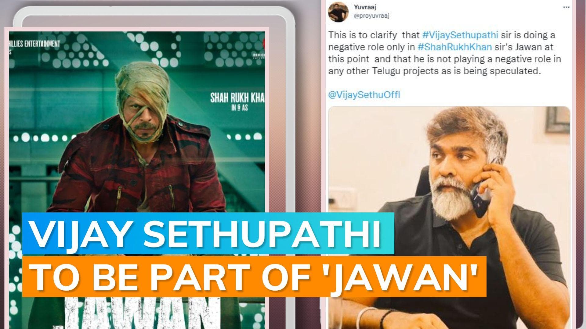 Vijay Sethupathi to play the antagonist in Shah Rukh Khan’s ‘Jawan’ 