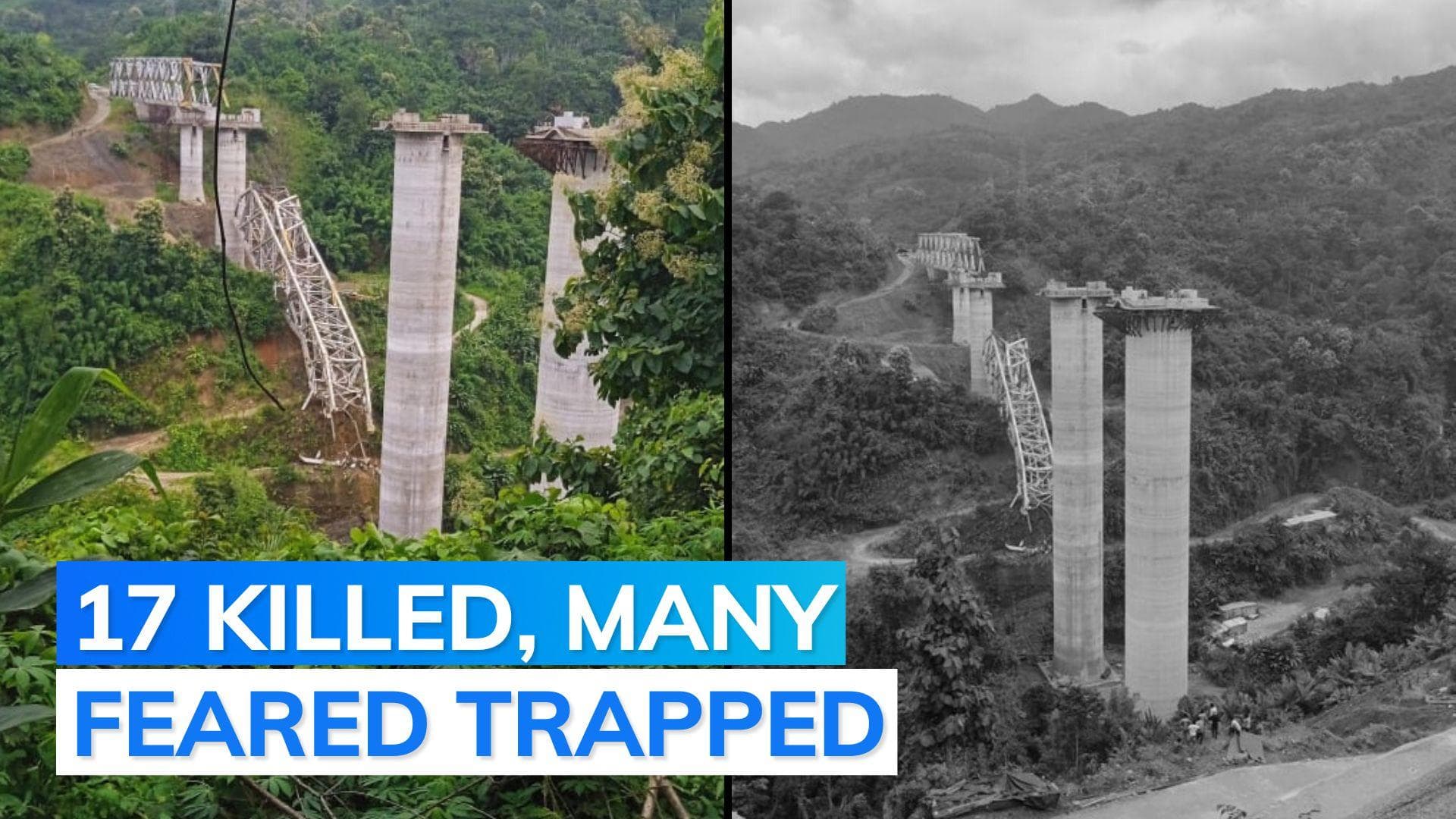 Mizoram: 17 workers dead in under-construction railway bridge collapse