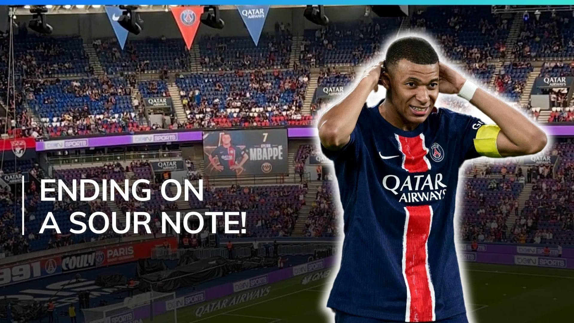 Watch: Fans boo Kylian Mbappé in PSG's final home game vs Toulouse