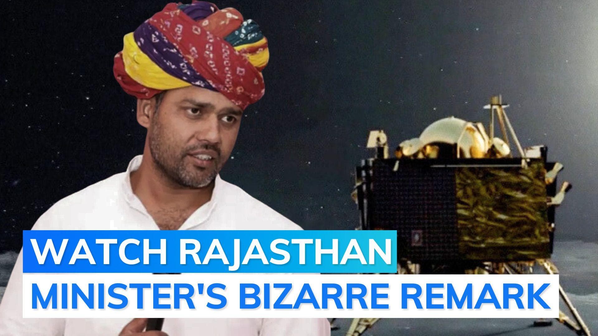 'Salute Chandrayaan-3 passengers': Rajasthan's minister remarks goes viral