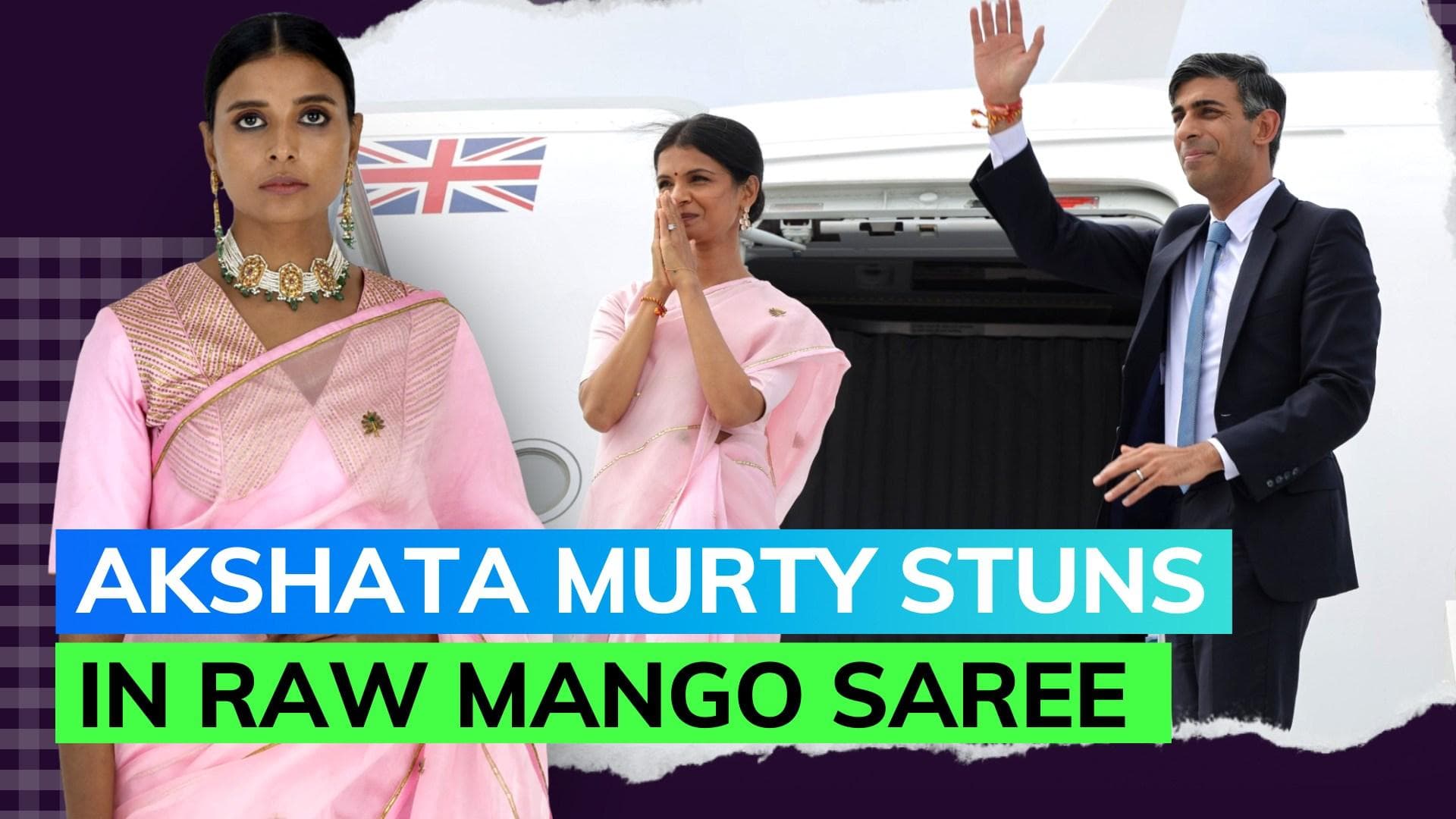 G20 Summit: Akshata Murty waves goodbye to India in Raw Mango saree, know price here