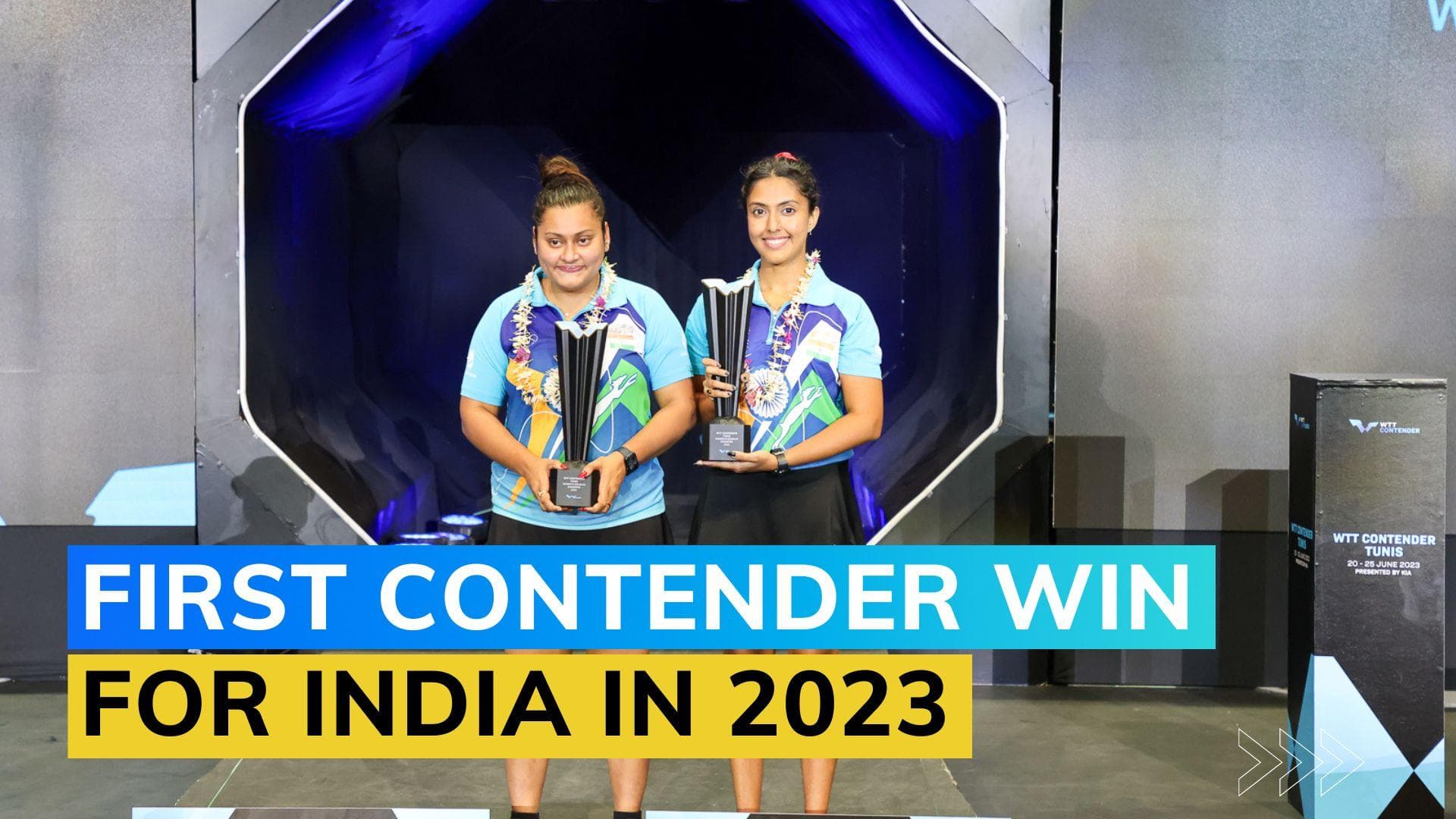 Sutirtha & Ayhika Mukherjee win hard-fought final to clinch WTT Contender 