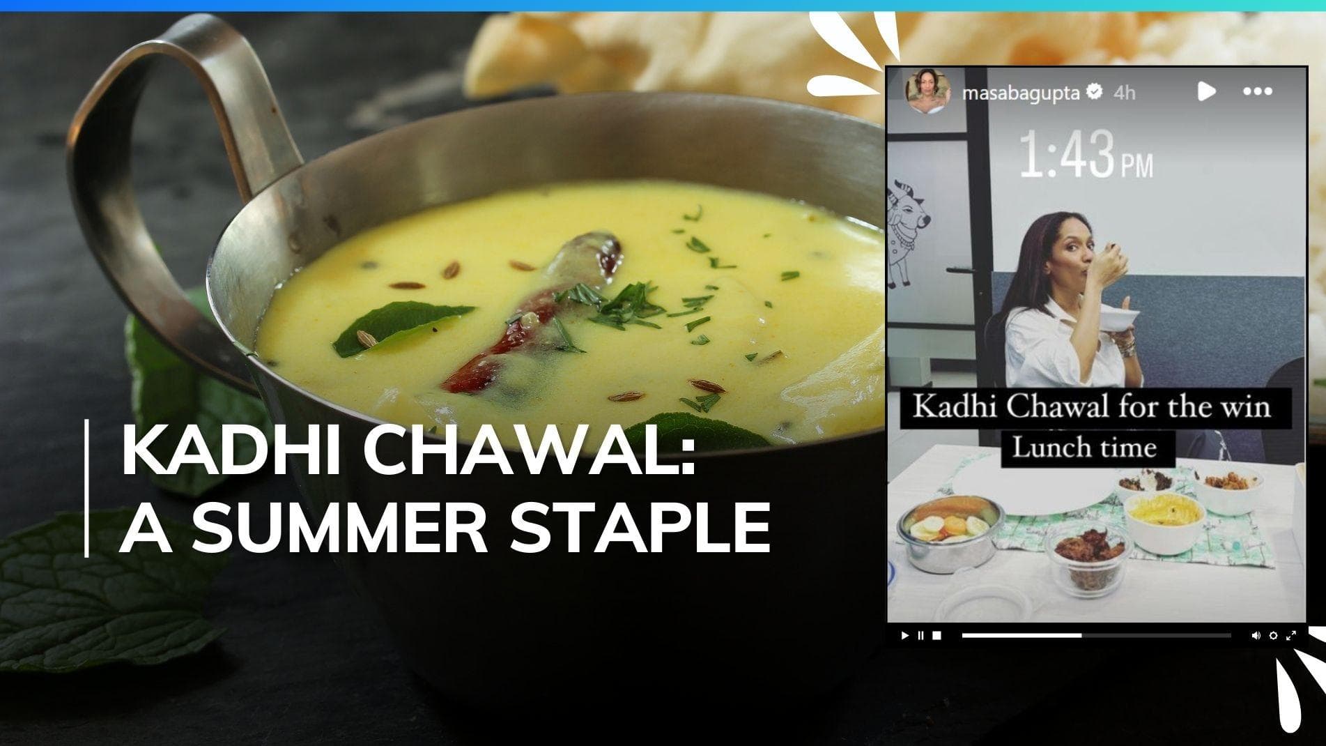 Masaba Gupta relishes ‘kadhi chawal’ for lunch, know the benefits of having this combo in summer 