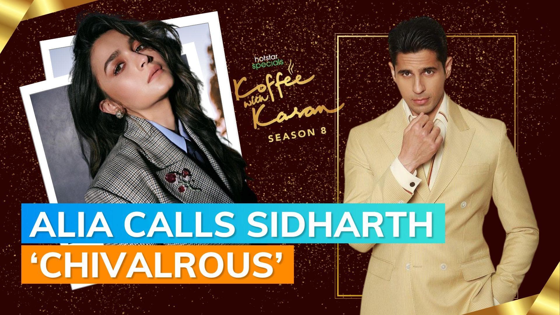 ‘Koffee With Karan 8’: Alia lauds Sidharth Malhotra, thanks him for giving her ‘first love of her life’