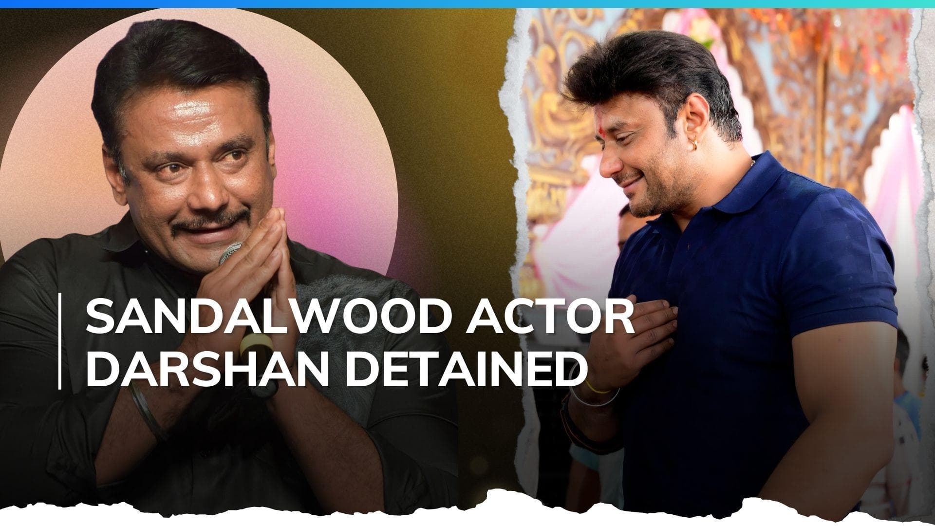 Popular Kannada actor Darshan Thoogudeepa detained in connection with a murder case  
