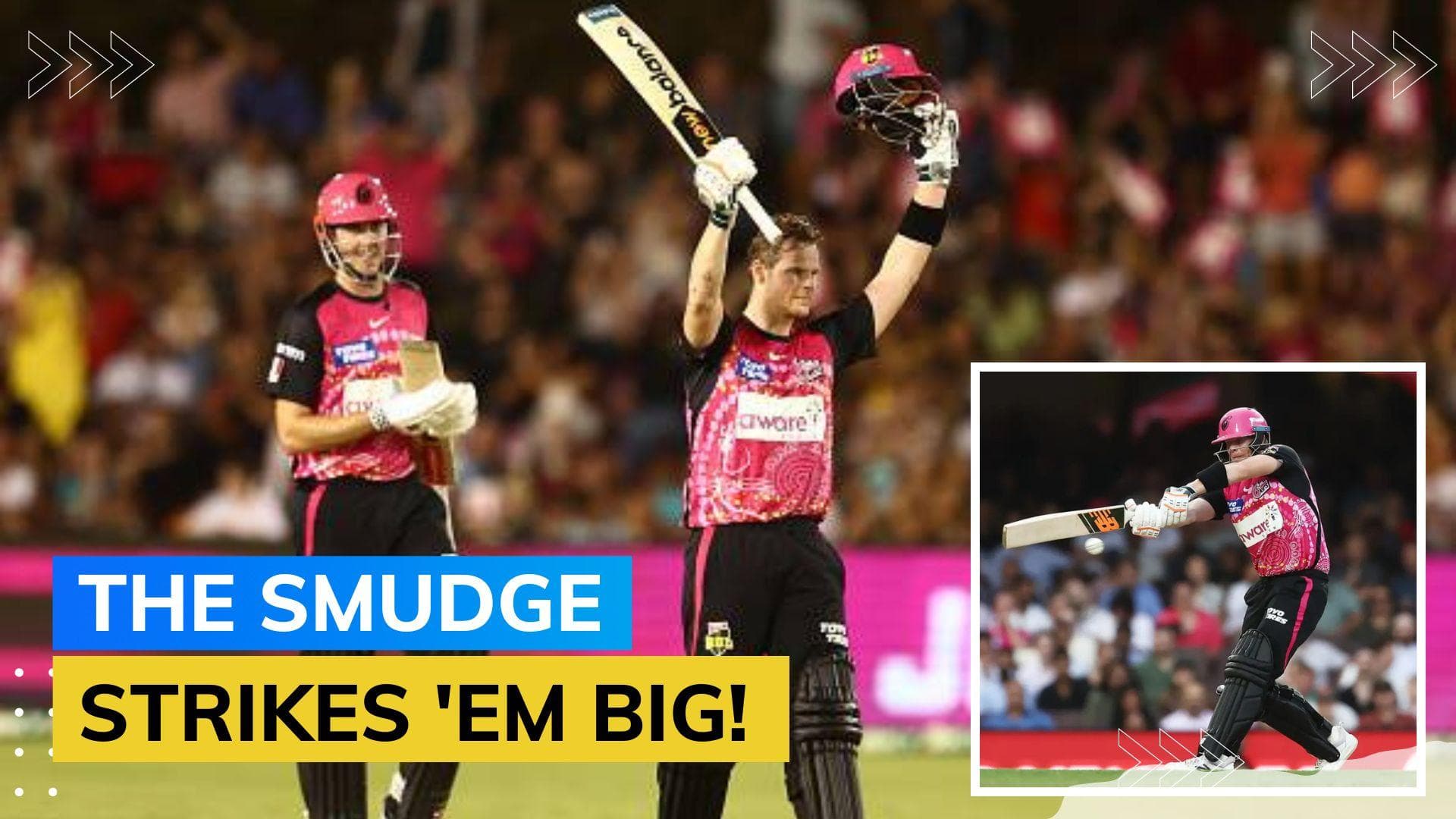 Steve Smith smashes hundred off 56 balls in Big Bash League