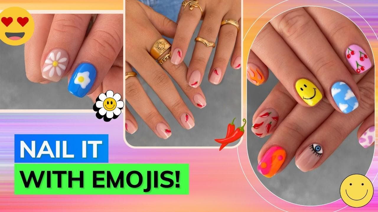 Emojis are now ruling the nail art world; take inspo here