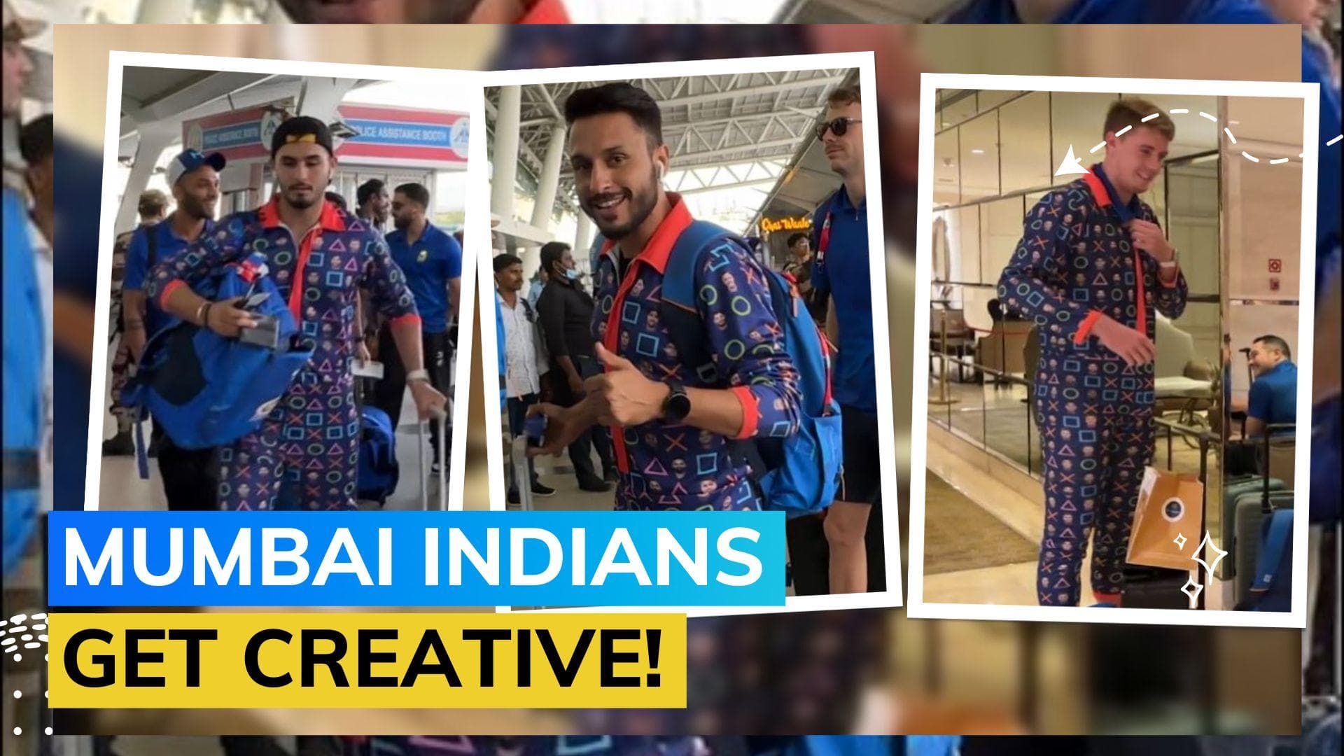 TATA IPL 2023: Mumbai Indians players seen travelling in jumpsuits. Here's why!