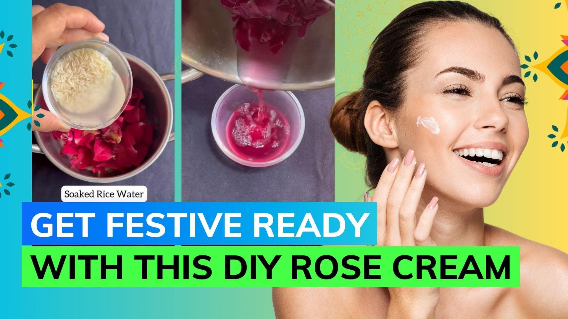 Achieve a natural, glowing complexion with this DIY skin-brightening rose cream 