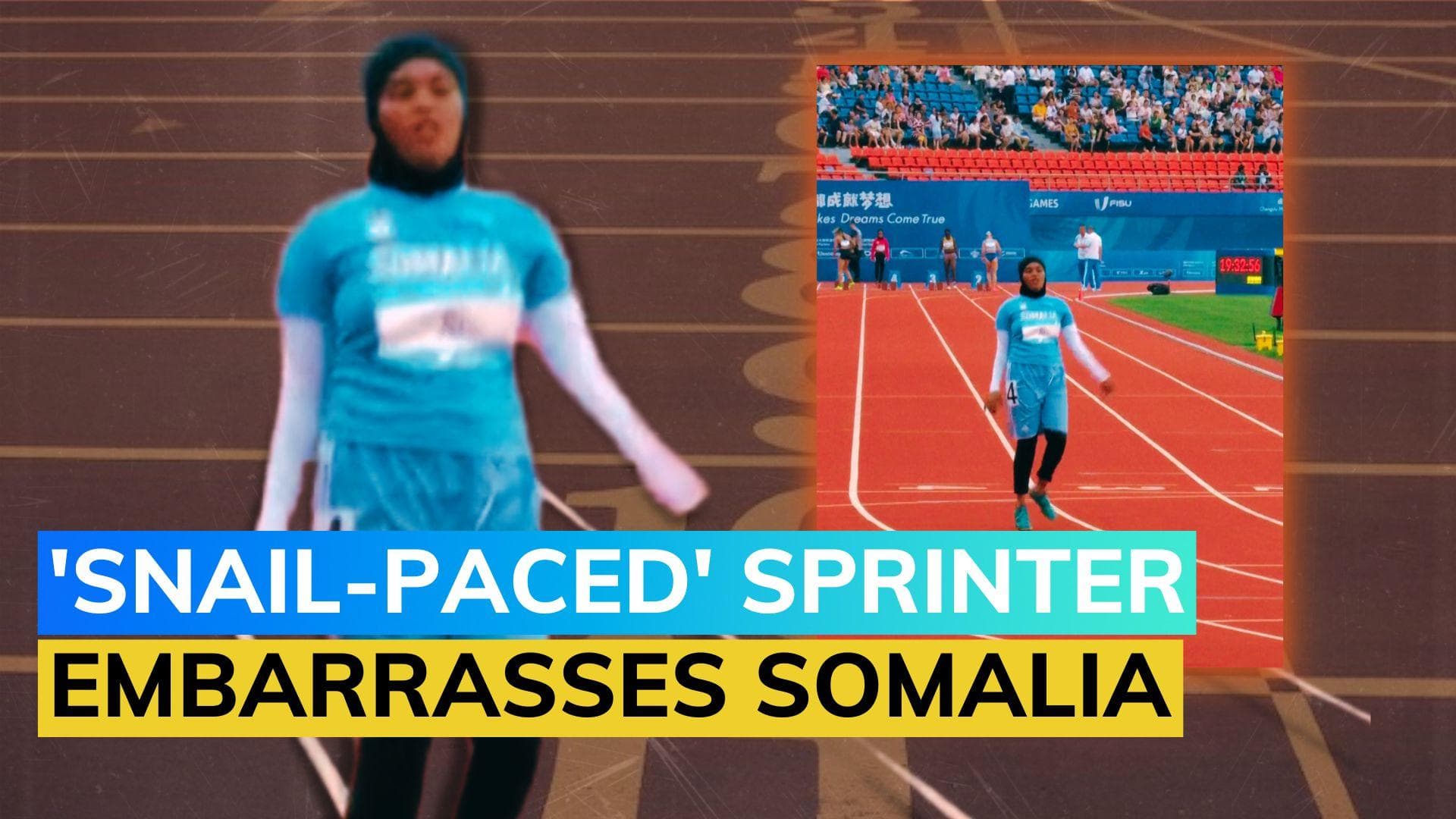 Watch: Somalia apologises after 'slowest runner' at World University Games causes uproar | Viral video