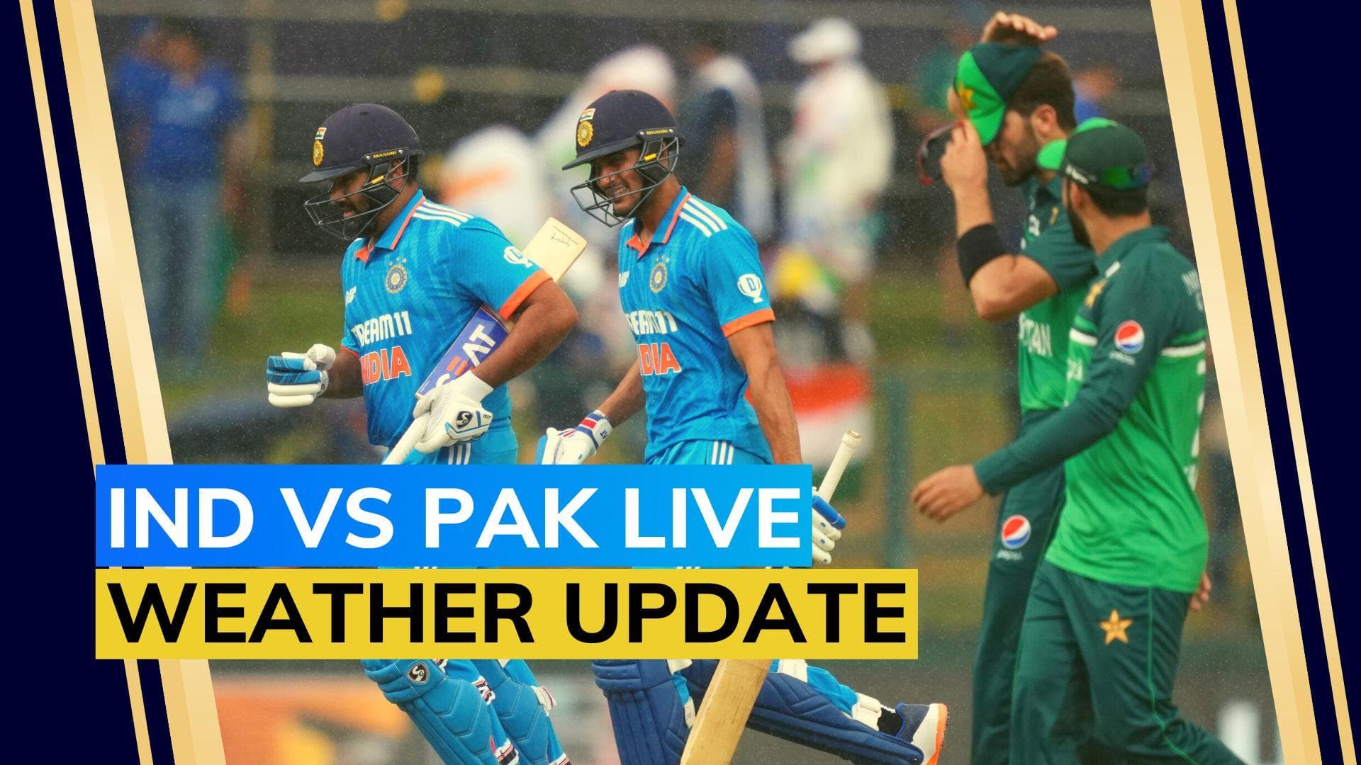 IND vs PAK Live Pallekele hourly weather update: Rain stops in Kandy | Asia Cup 2023
