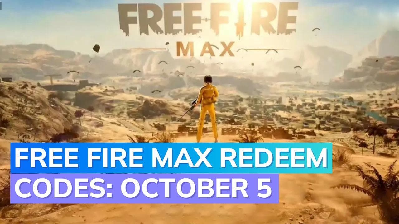 Garena Free Fire MAX redeem codes Today 5 October 2023: Get free diamonds, skins, and more today