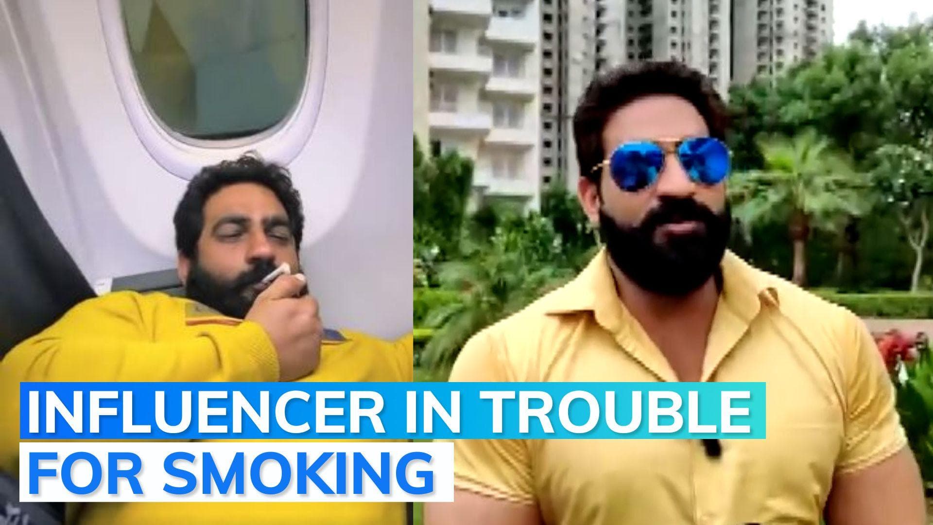 Case against social media influencer for smoking inside SpiceJet plane