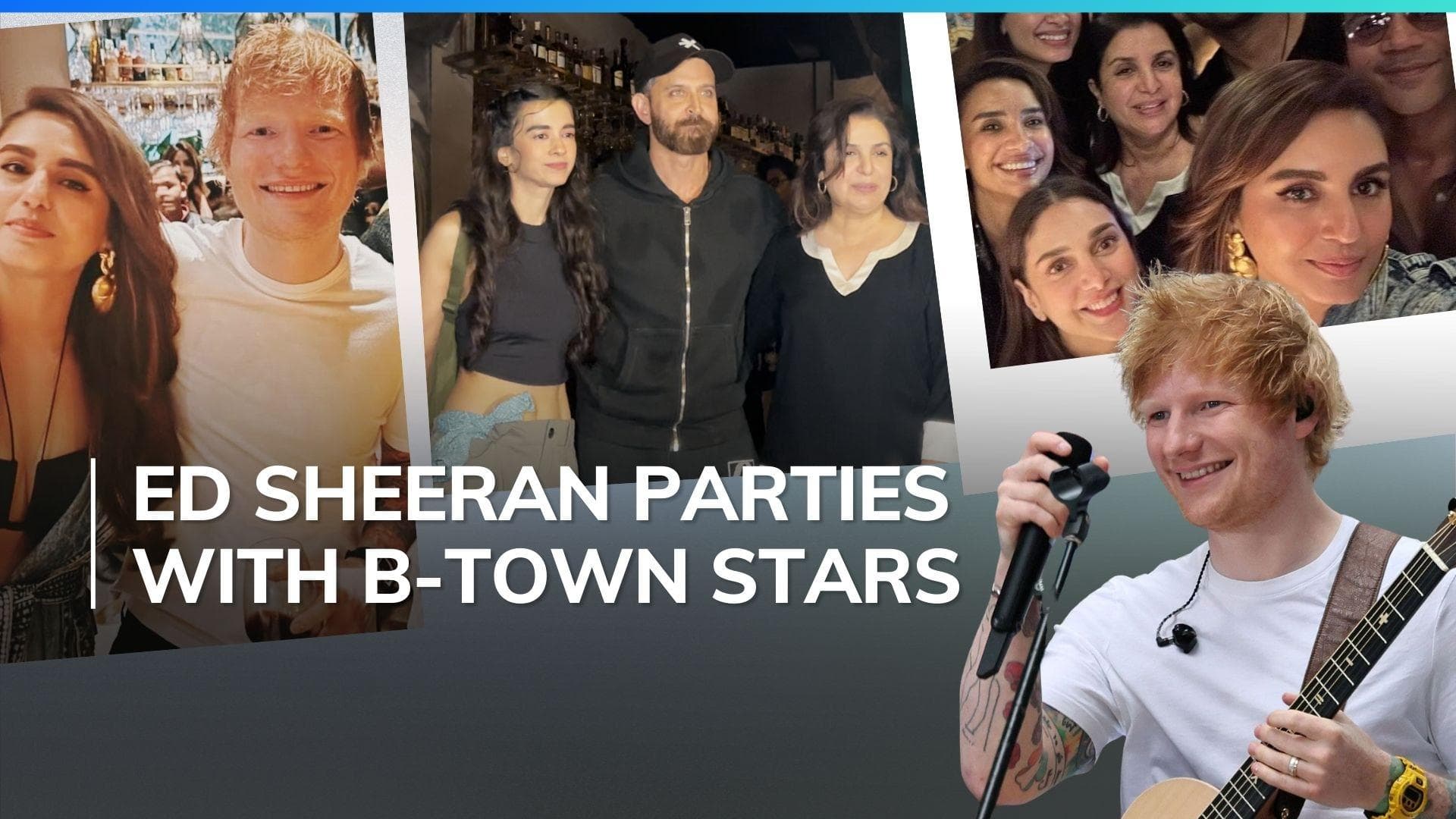 Hrithik Roshan to Aryan Khan: Farah Khan hosts star-studded party for Ed Sheeran 