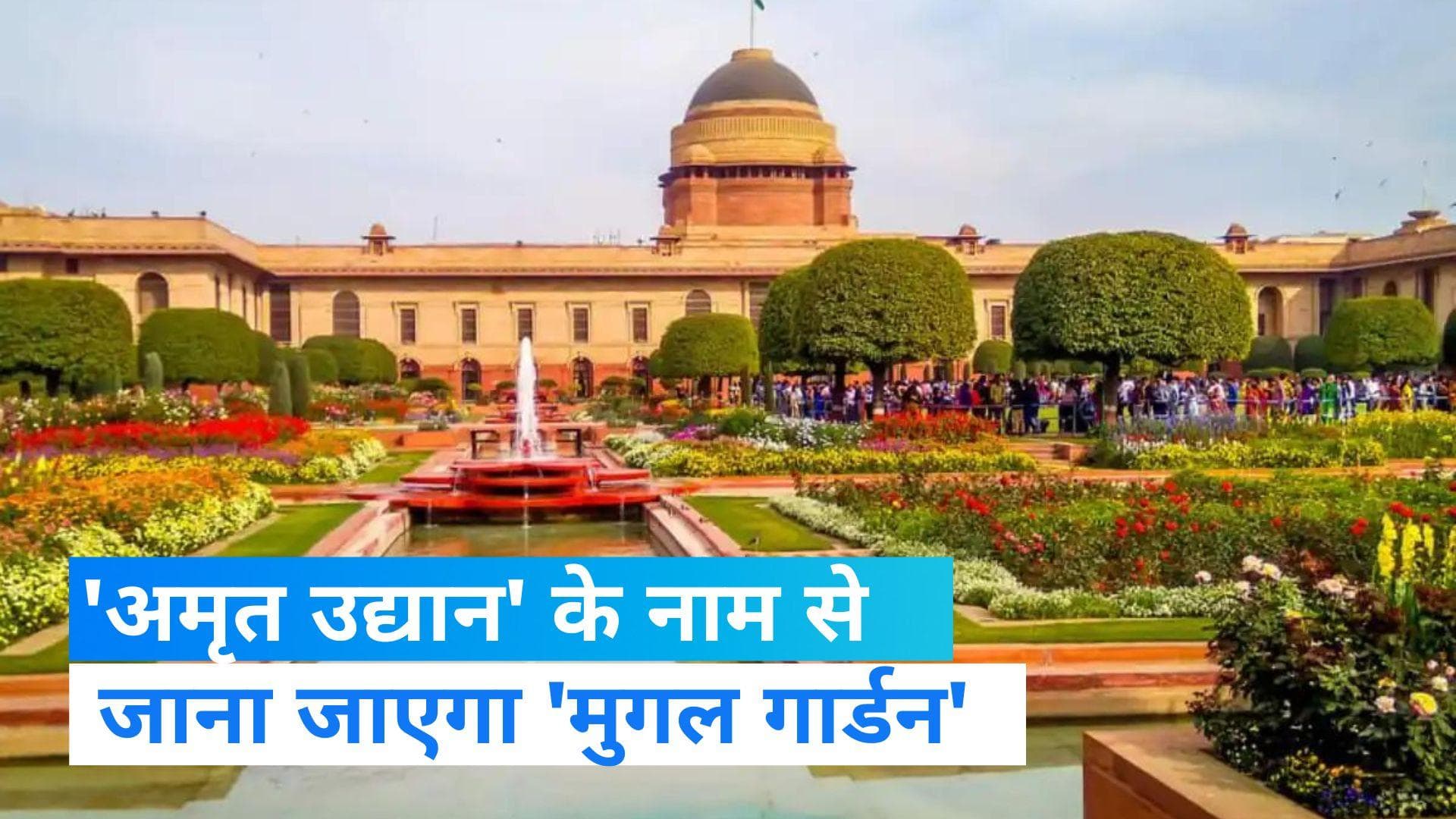 Rashtrapati Bhavan: मुगल गार्डन नाम का बदला गया, अब 'अमृत उद्यान' के नाम से जाना जाएगा  