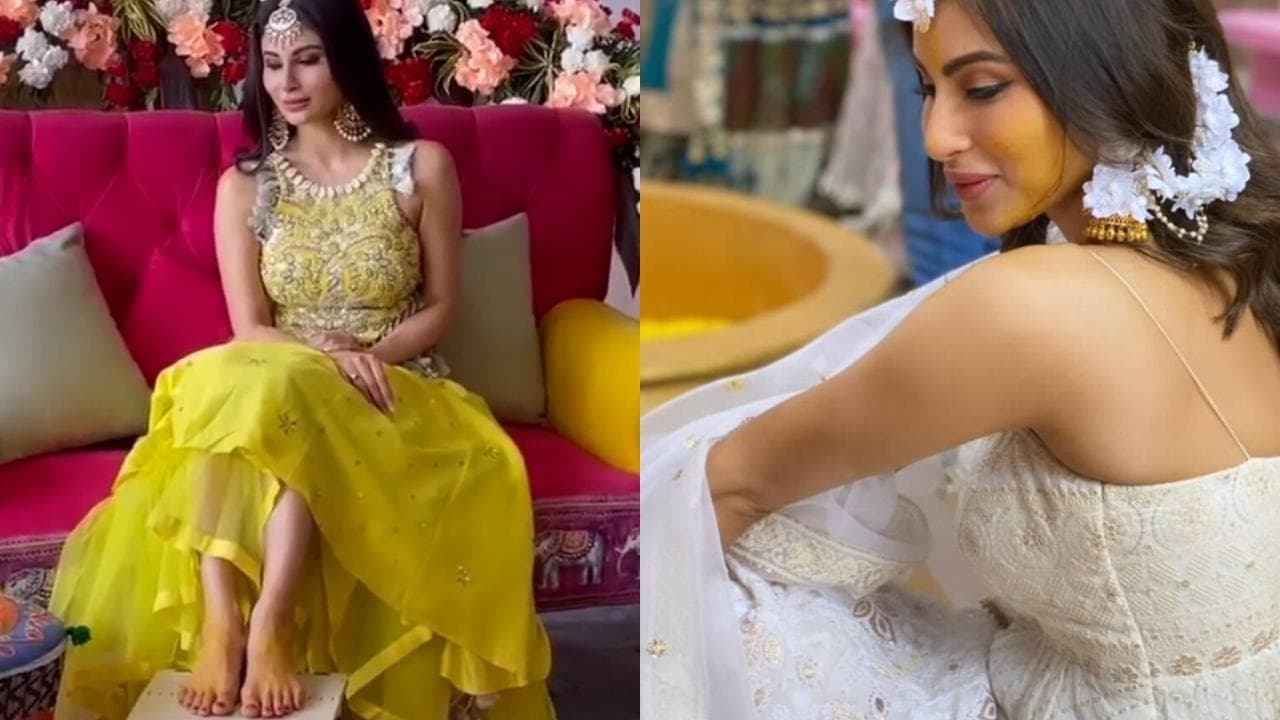 Mouni Roy’s wedding celebrations begin: Haldi and mehendi photos out