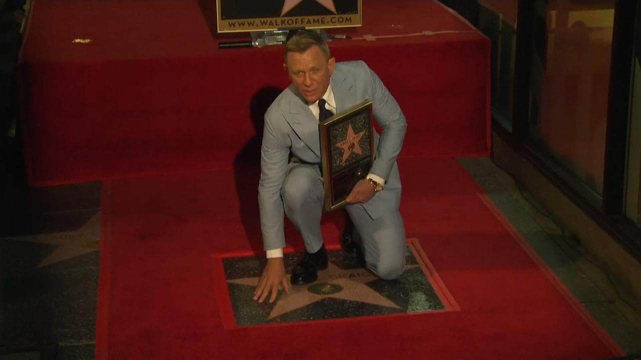 007, over & out! James Bond actor Daniel Craig gets a star on Hollywood Walk of Fame